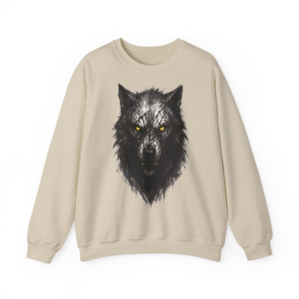 Wolf: Animals-Collection, Frontprint, Unisex Sweatshirt, Mystic Wolf