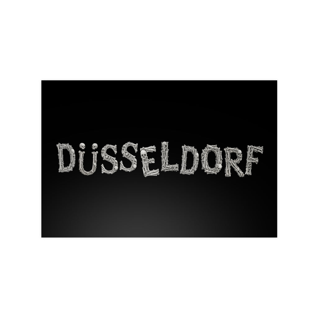 Poster 90 x 60: Düsseldorf (Bones Collection)