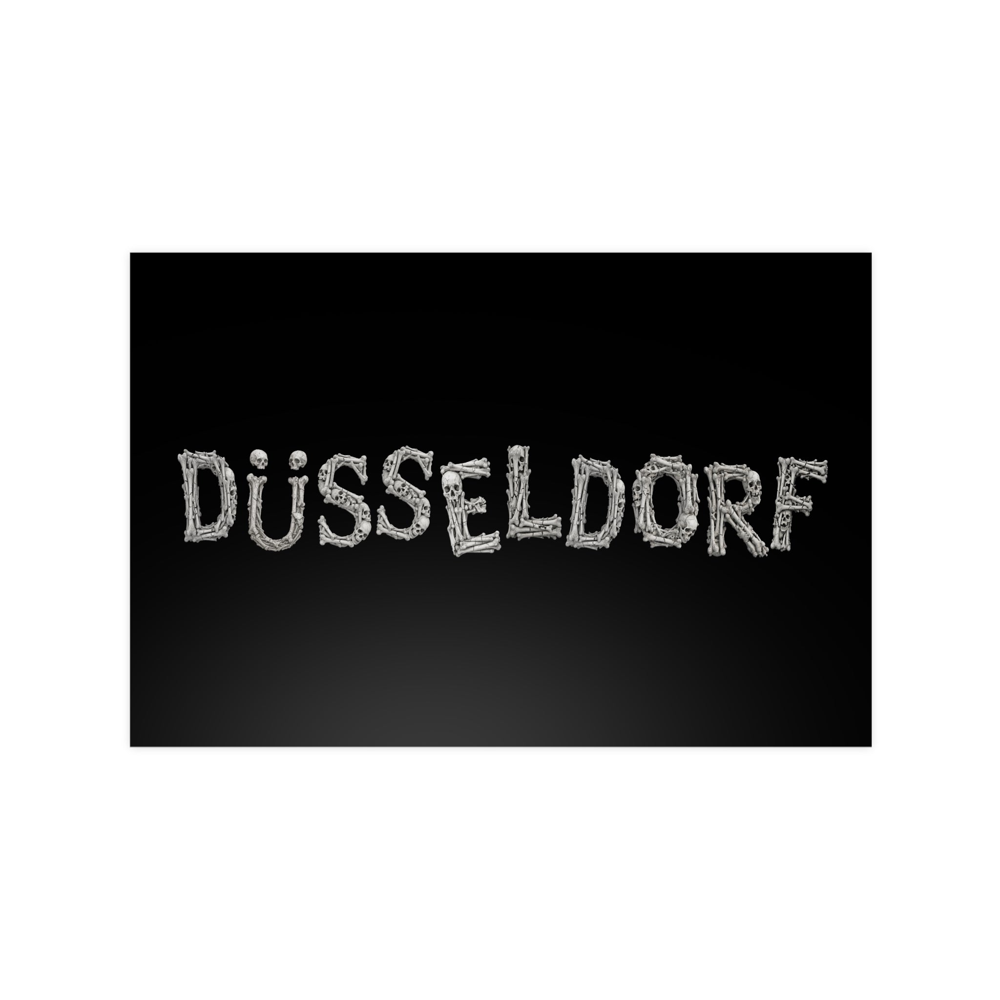 Poster 90 x 60: Düsseldorf (Bones Collection)