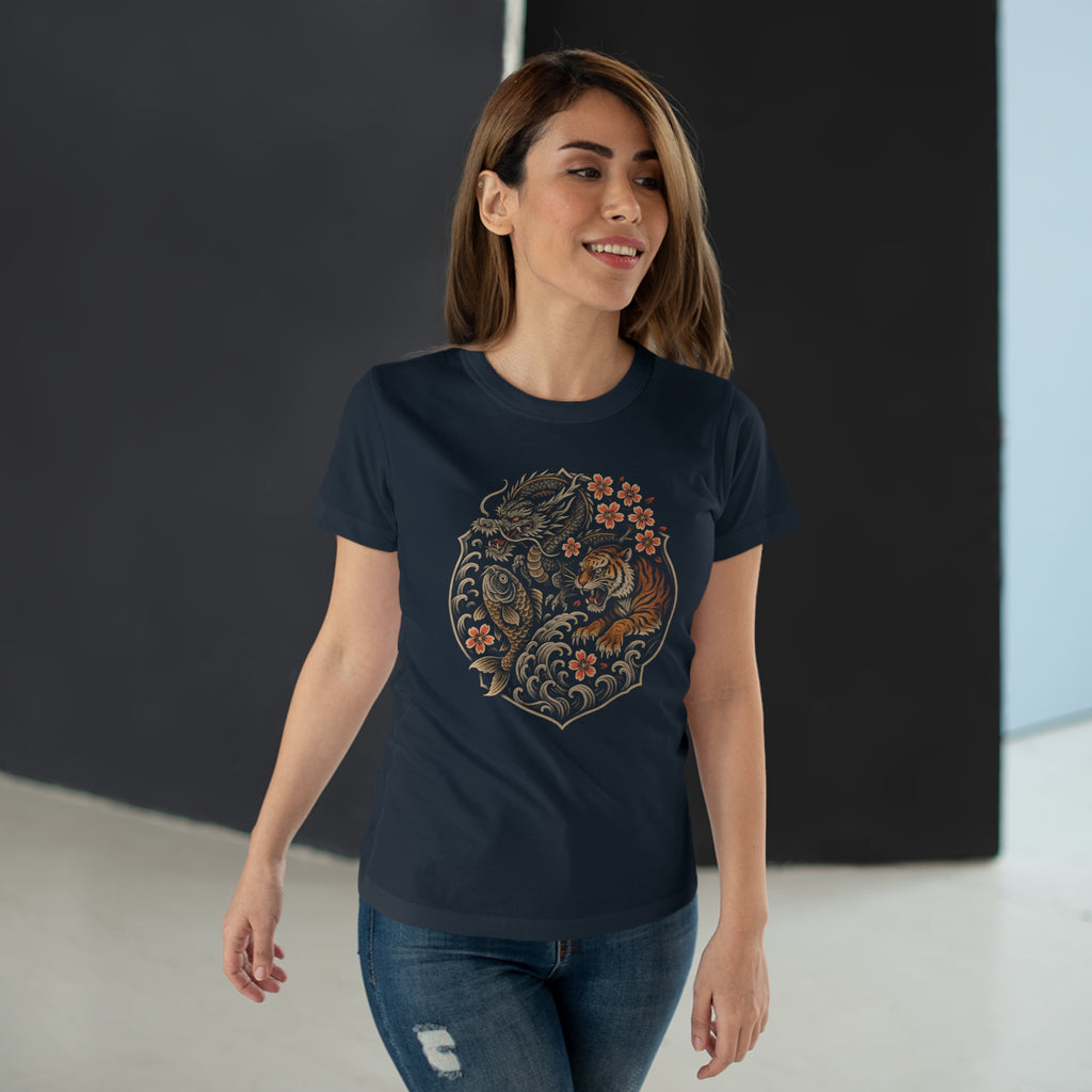 Nature-Inspired Tee, Frontprint, Women's T-Shirt