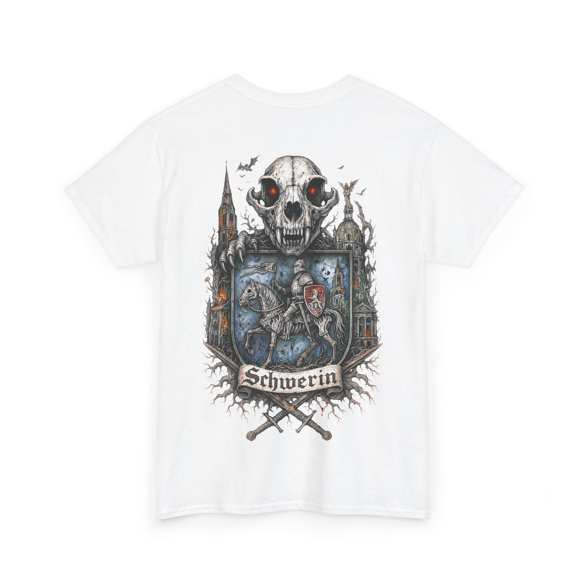 Schwerin: Front-/Backprint, Unisex T-Shirt **Grimwater-Edition**