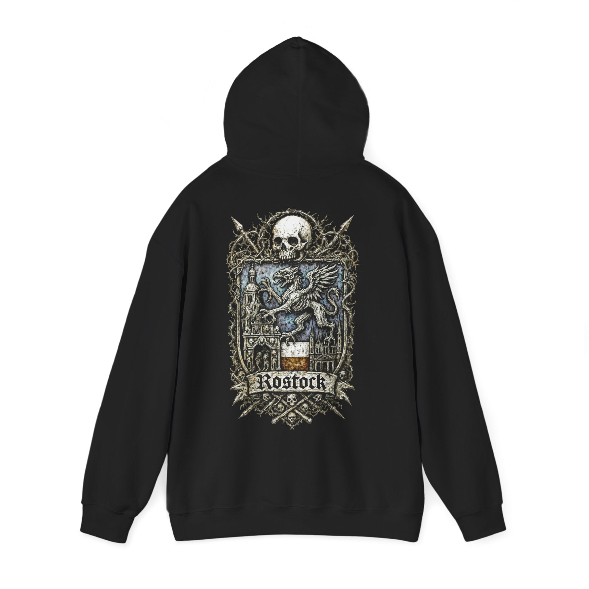 Rostock: Front-/Backprint, Unisex Hoodie **Grimwater-Edition**