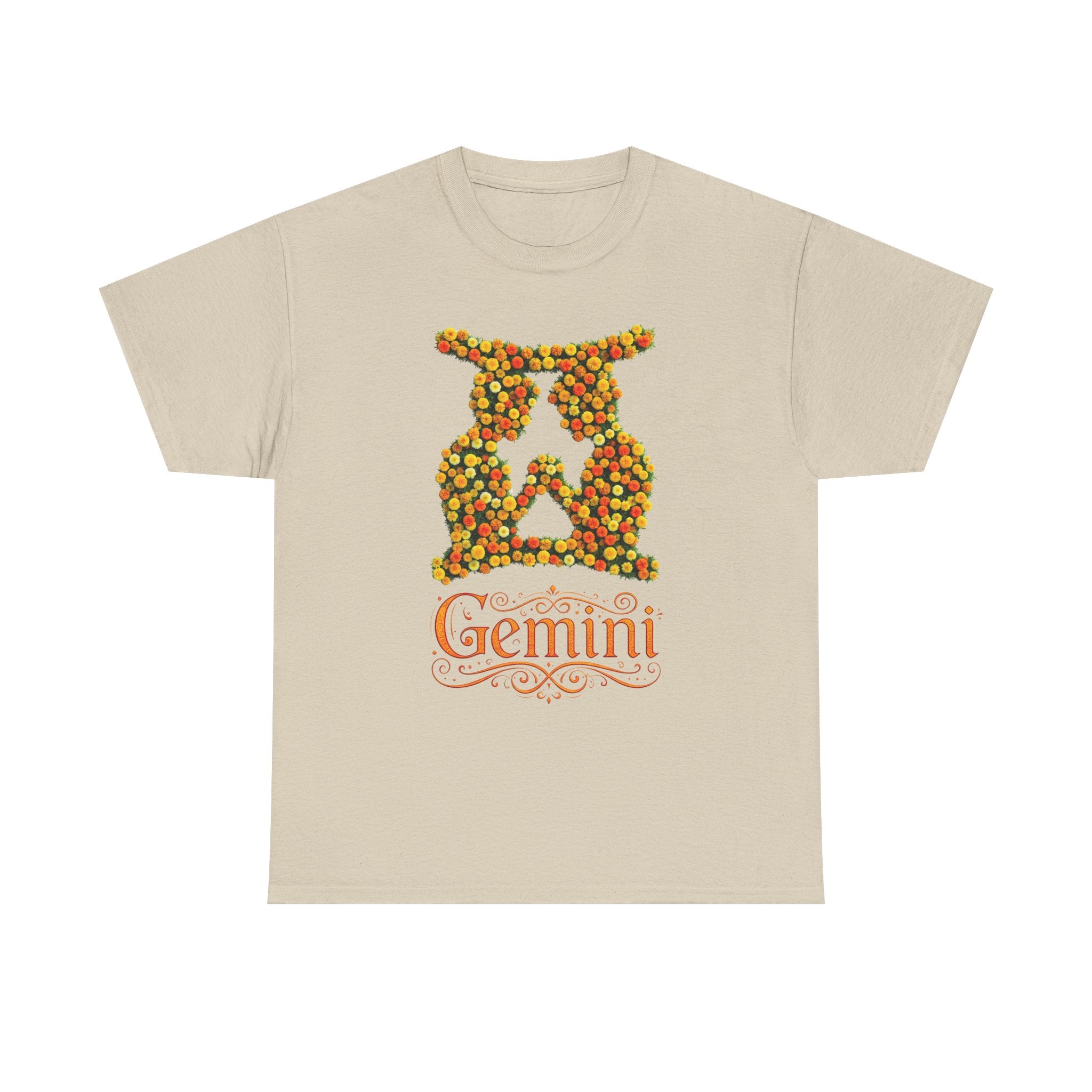 Gemini Floral Zodiac Shirt, Astrology Gift, Horoscope Apparel, Birthday Tee, Personalized T-Shirt