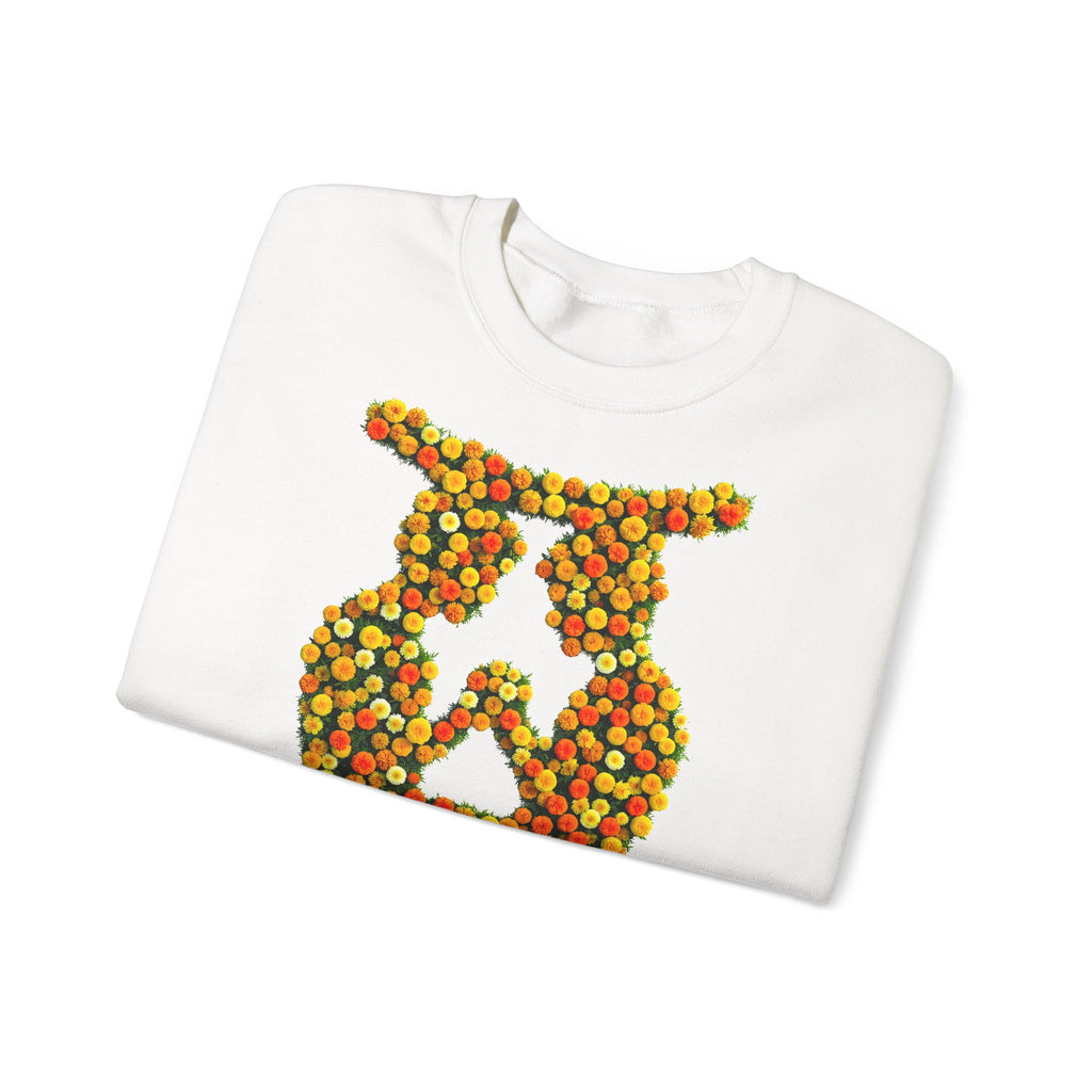 Zwilling: Frontprint, Unisex Sweatshirt, florales Sternzeichen, Zodiac Astrologie (Gemini)