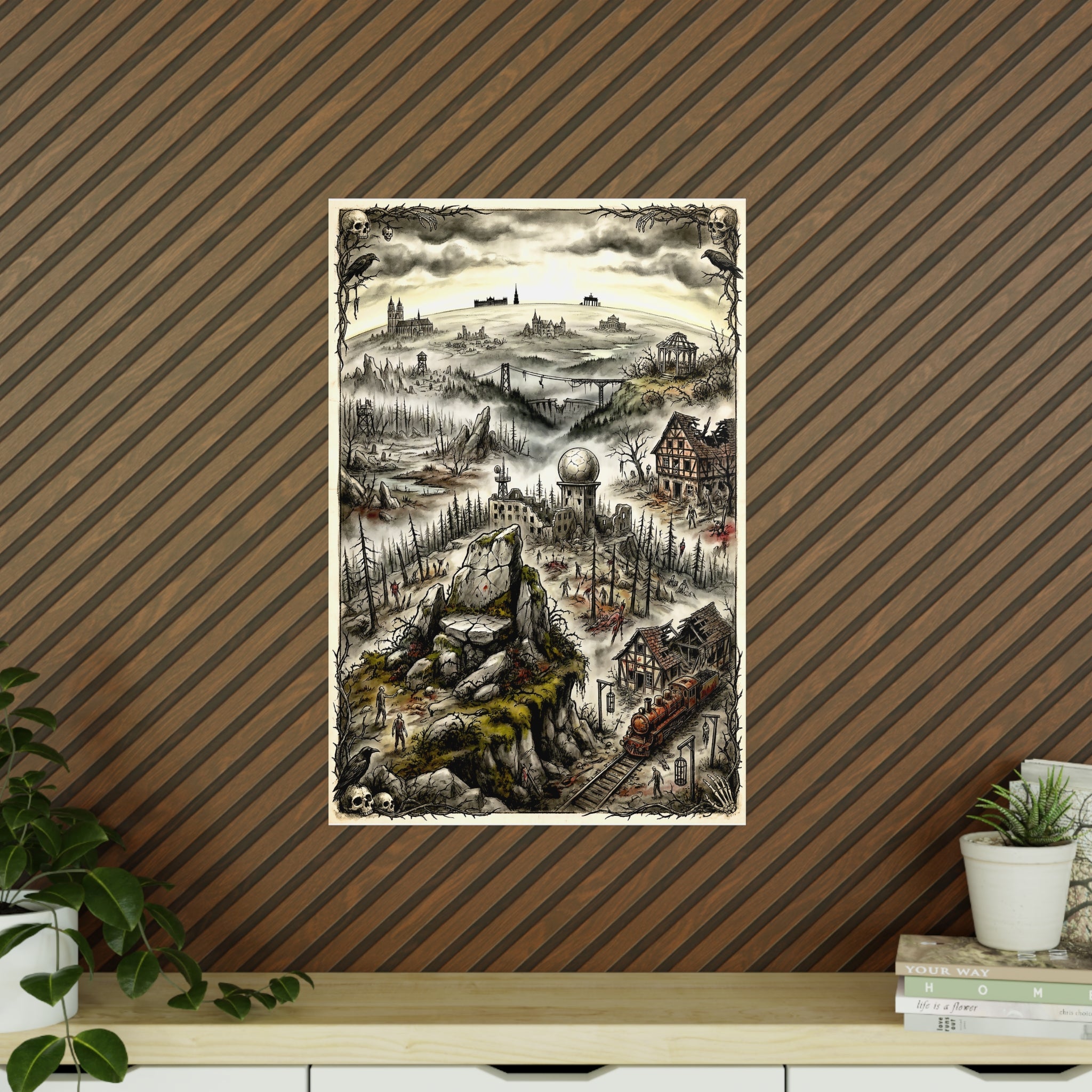 Poster 60 x 90: Brocken (New Dawn Collection) - Harz