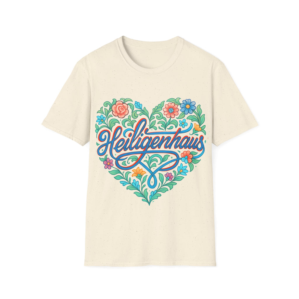 Heiligenhaus - Heart City - Slim geschnittenes Unisex T-Shirt