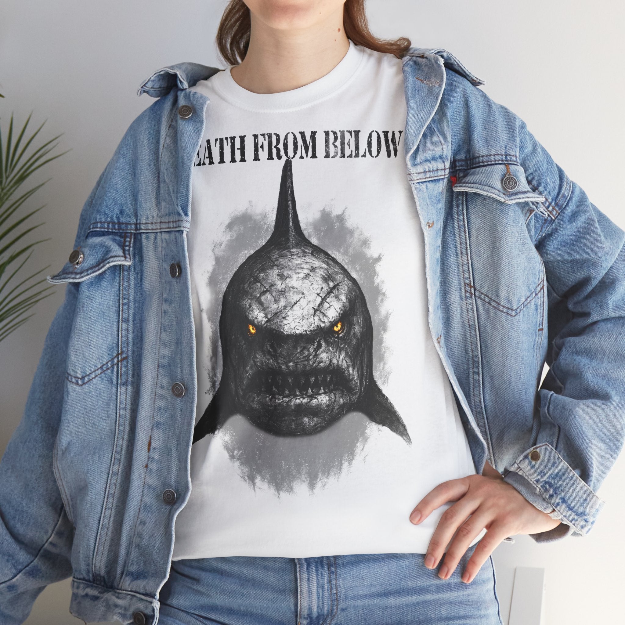 Hai - Death From Below: Frontprint, Unisex T-Shirt - Animal-Collection