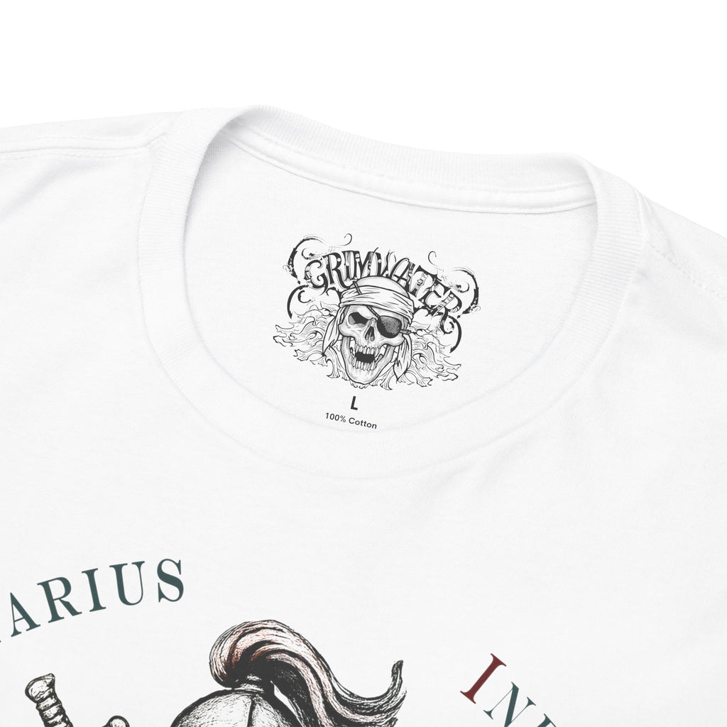 Wassermann: Frontprint, Unisex T-Shirt **Grimwater-Edition** Sternzeichen Astrologie (Aquarius)