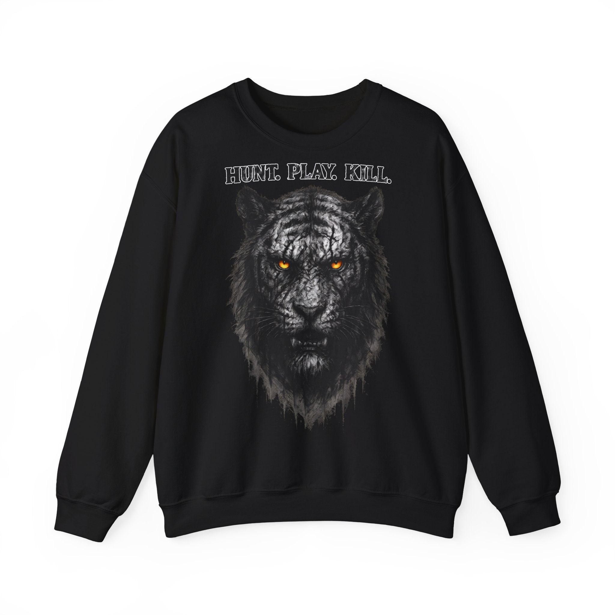 Tiger - Hunt. Play. Kill: Animals-Collection, Frontprint, Unisex Sweatshirt