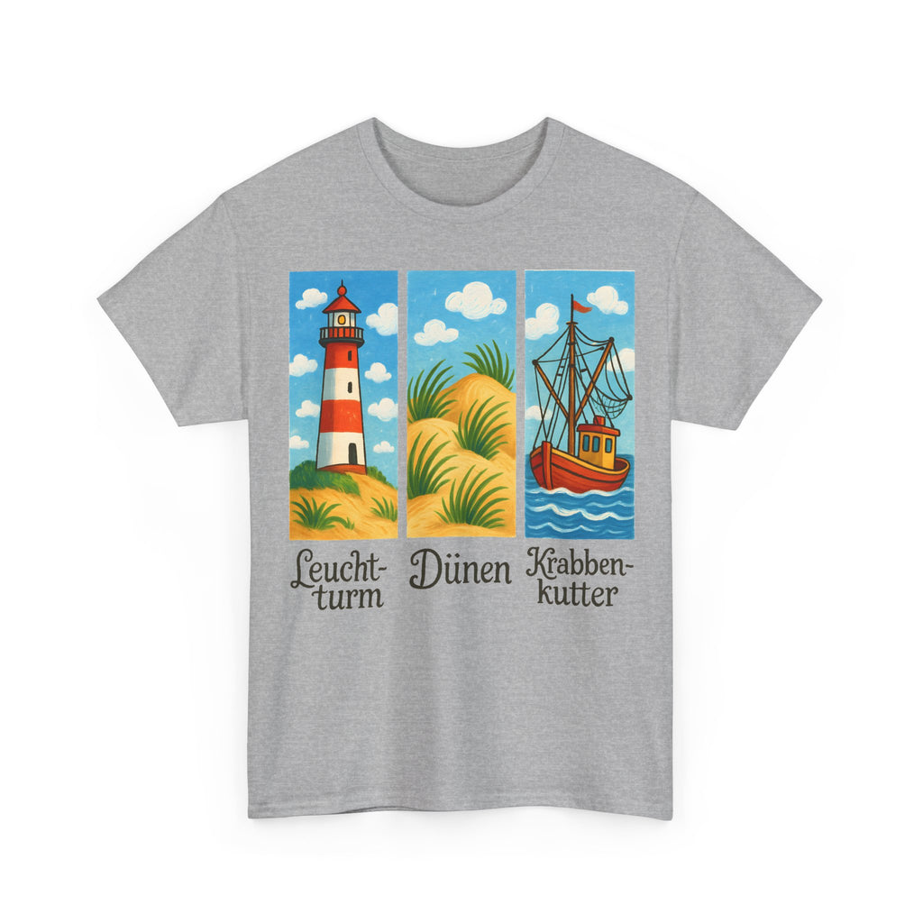 Nordsee, Ostsee - Reicht mir schon! Frontprint, Unisex T-Shirt