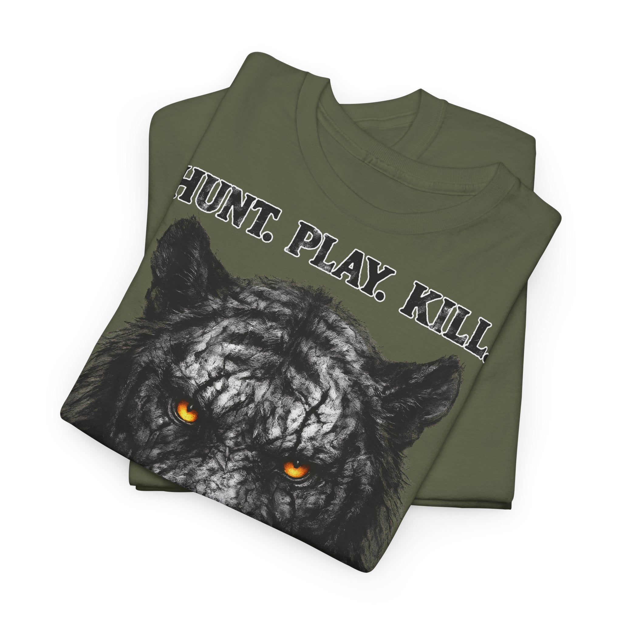 Tiger - Hunt. Play. Kill. Frontprint, Unisex T-Shirt - Animal-Collection
