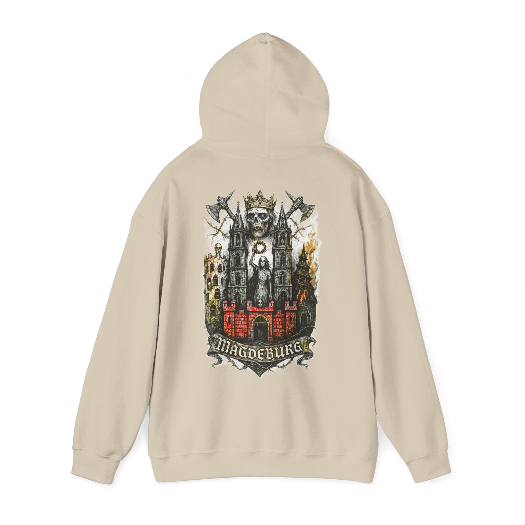 Magdeburg: Front-/Backprint, Unisex Hoodie **Grimwater-Edition**