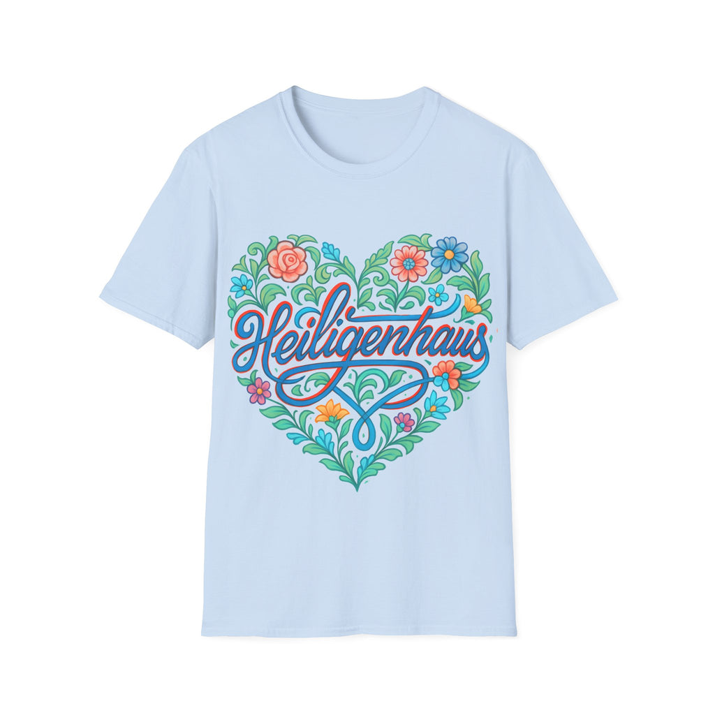 Heiligenhaus - Heart City - Slim geschnittenes Unisex T-Shirt