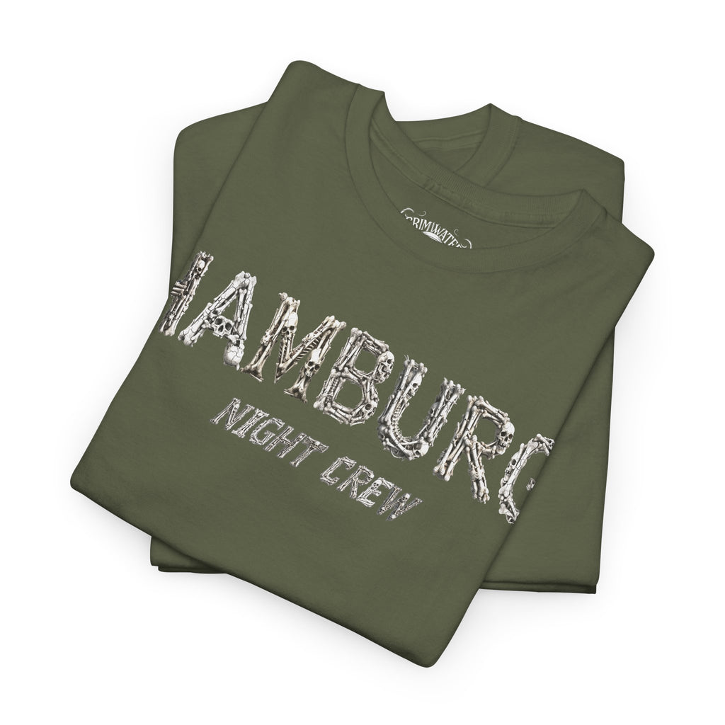 Hamburg "Night Crew" - Front-/Backprint, Unisex T-Shirt: **Grimwater-Edition**