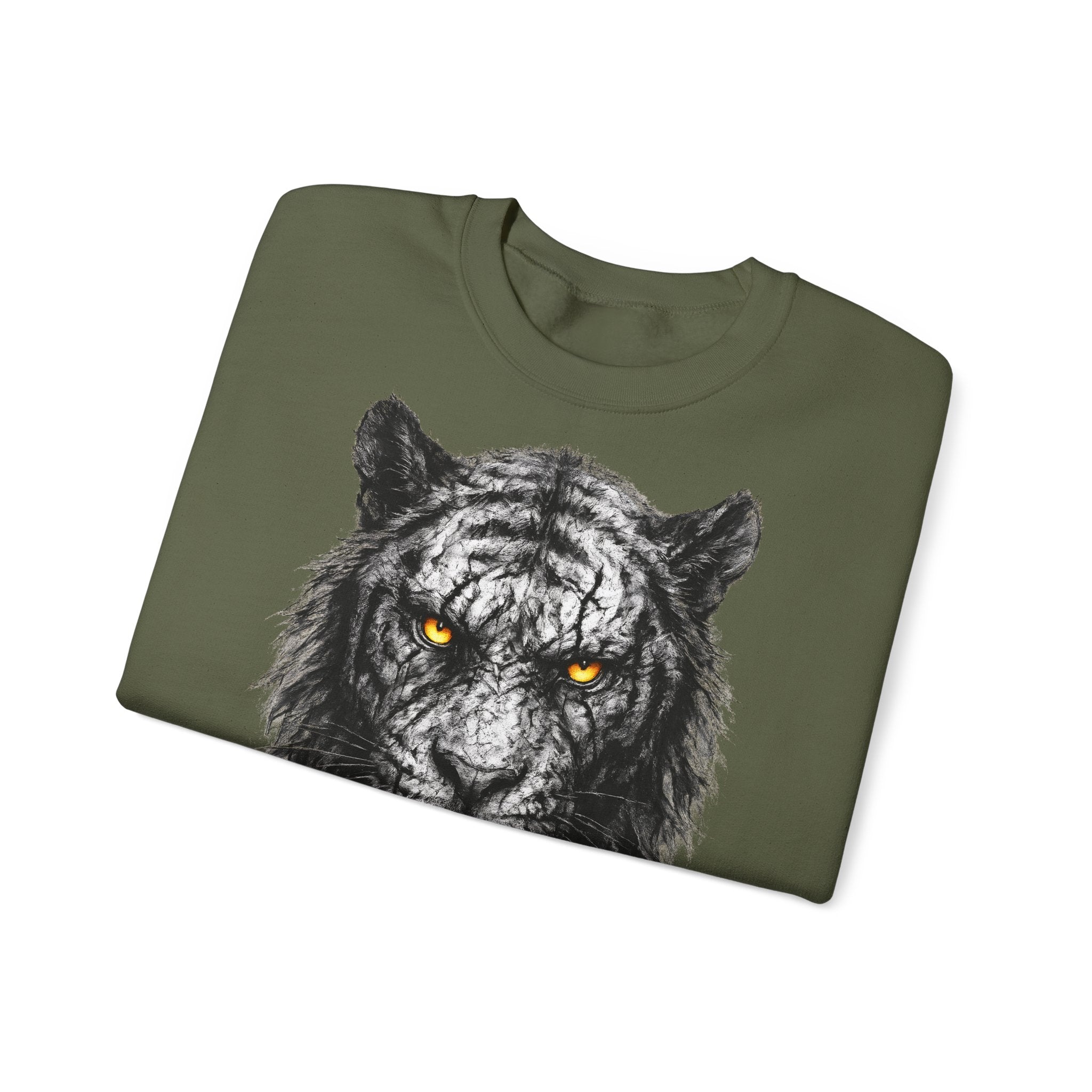 Tiger: Animals-Collection, Frontprint, Unisex Sweatshirt, Bold Tiger