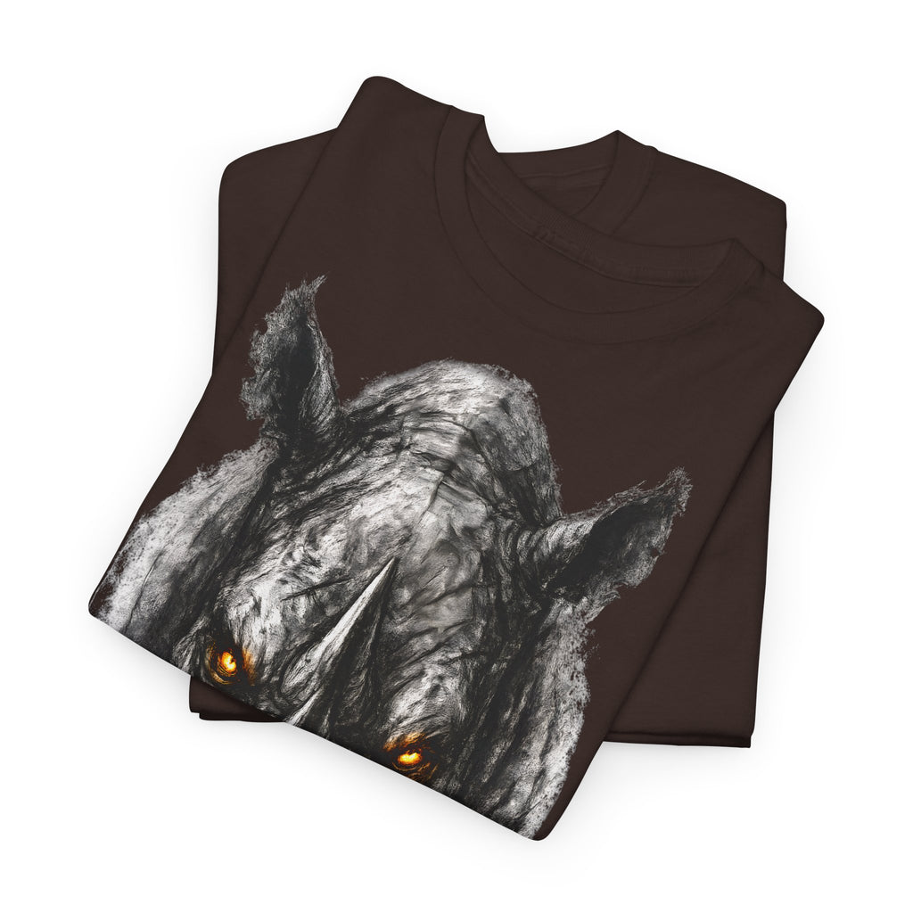 Nashorn: Frontprint, Unisex T-Shirt - Animal-Collection