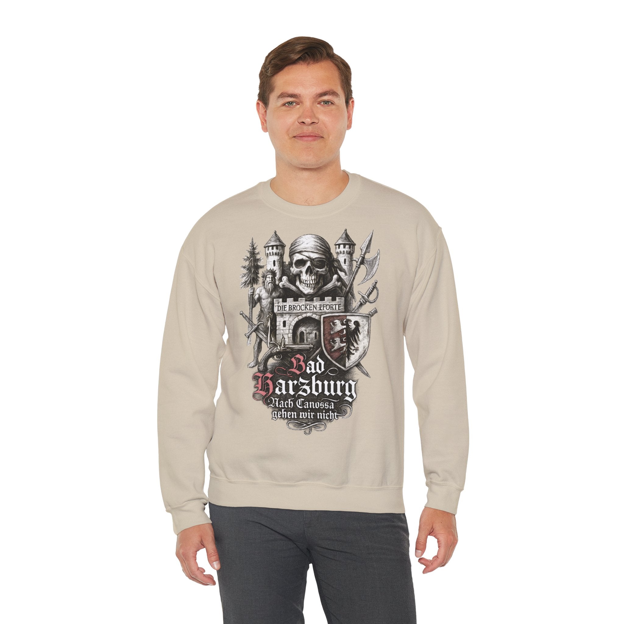 Bad Harzburg: Harz-Collection, Frontprint, Unisex Sweatshirt **Grimwater-Edition**