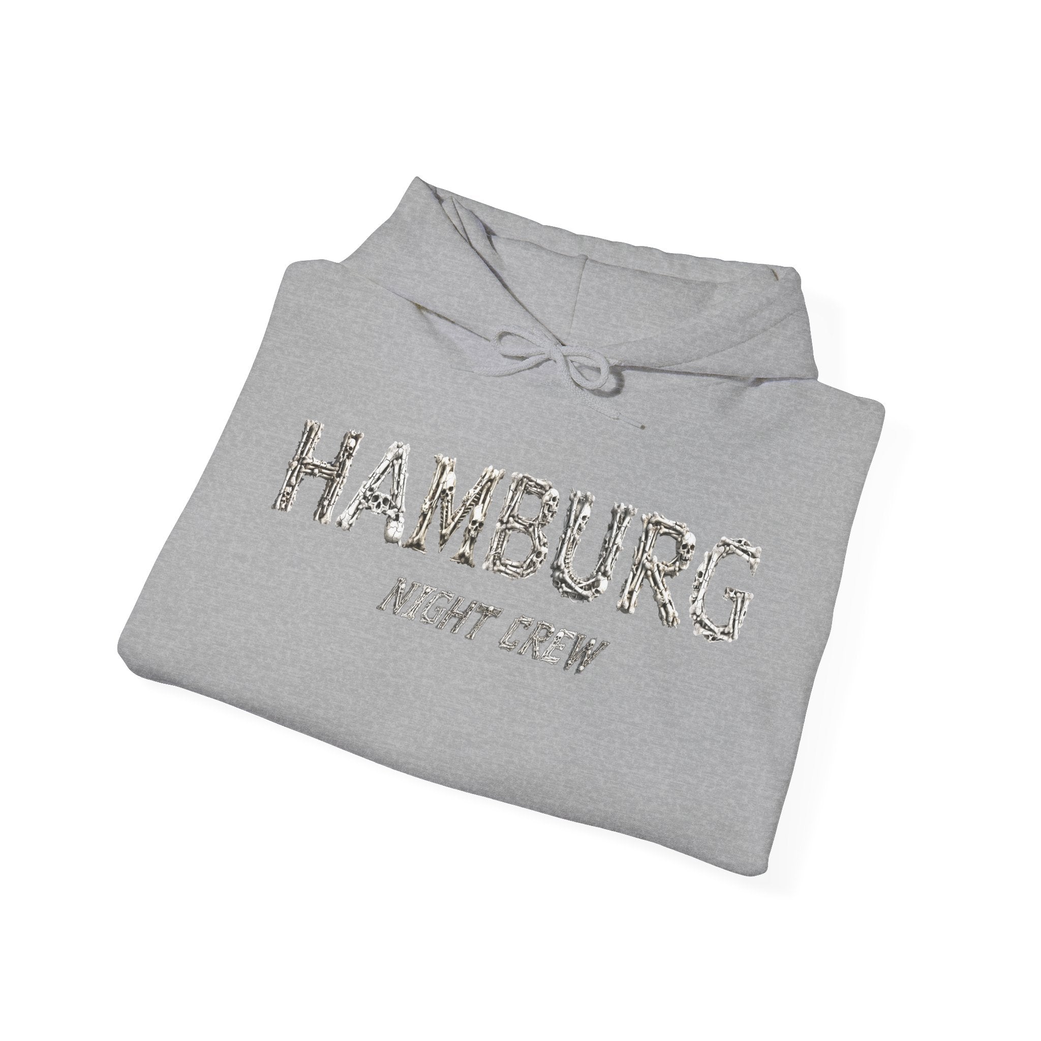 Hamburg "Night Crew" - Front-/Backprint Unisex Hoodie: **Grimwater-Edition**