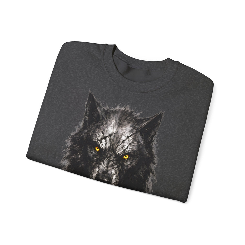 Wolf: Animals-Collection, Frontprint, Unisex Sweatshirt, Mystic Wolf
