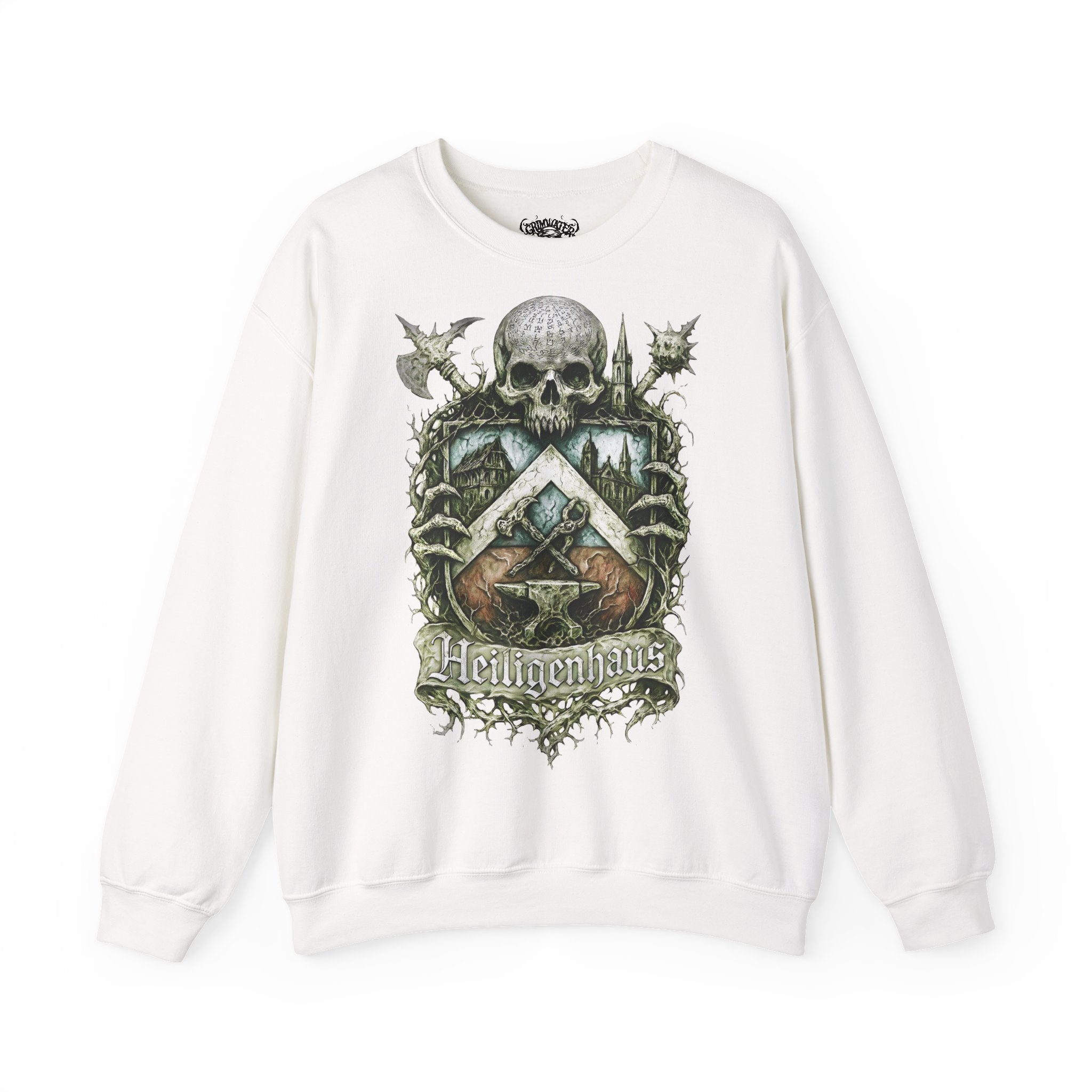 Heiligenhaus: Heljens, Frontprint, Unisex Sweatshirt **Grimwater-Edition**