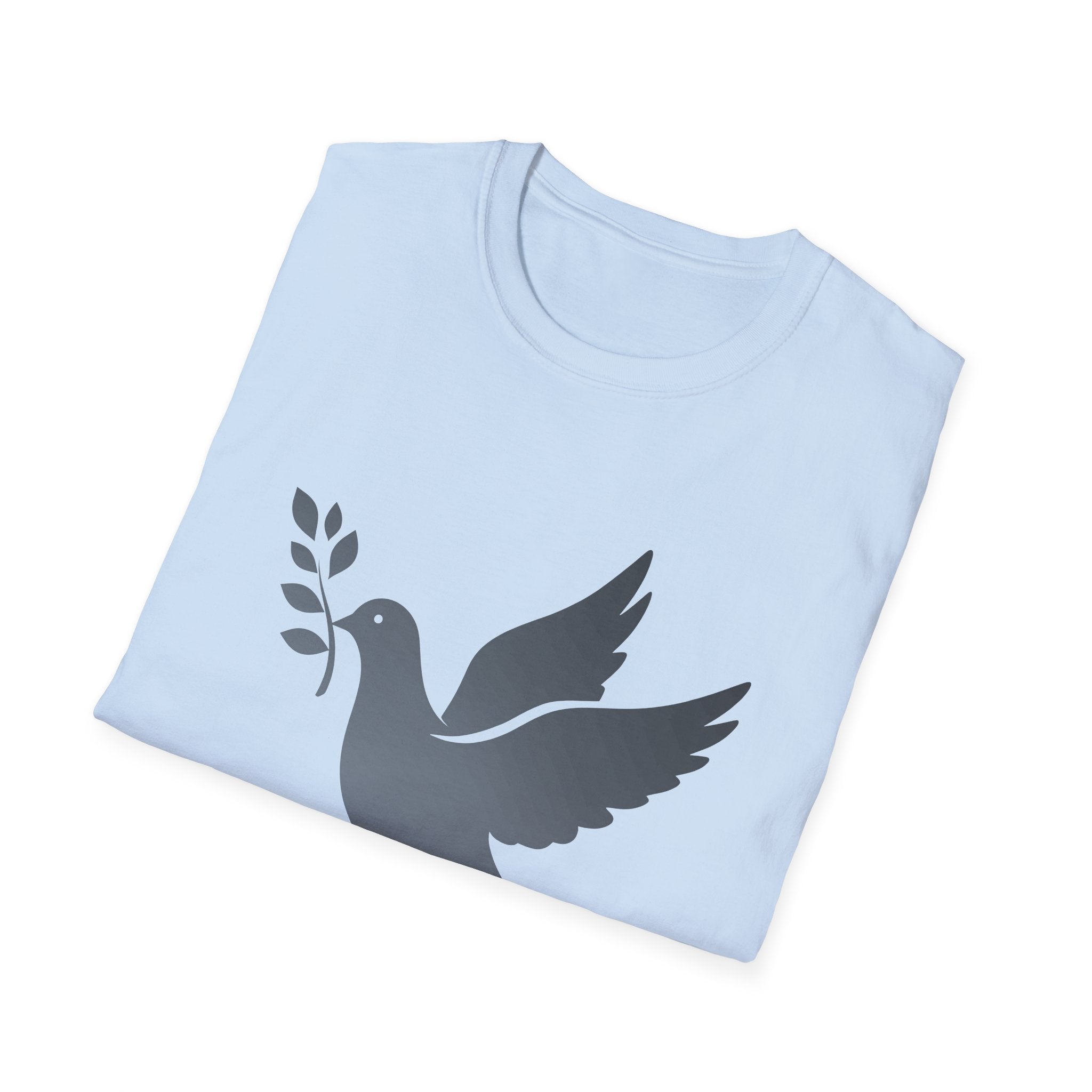 Fading Dove - Peace Please: Frontprint, Unisex (Slim) T-Shirt