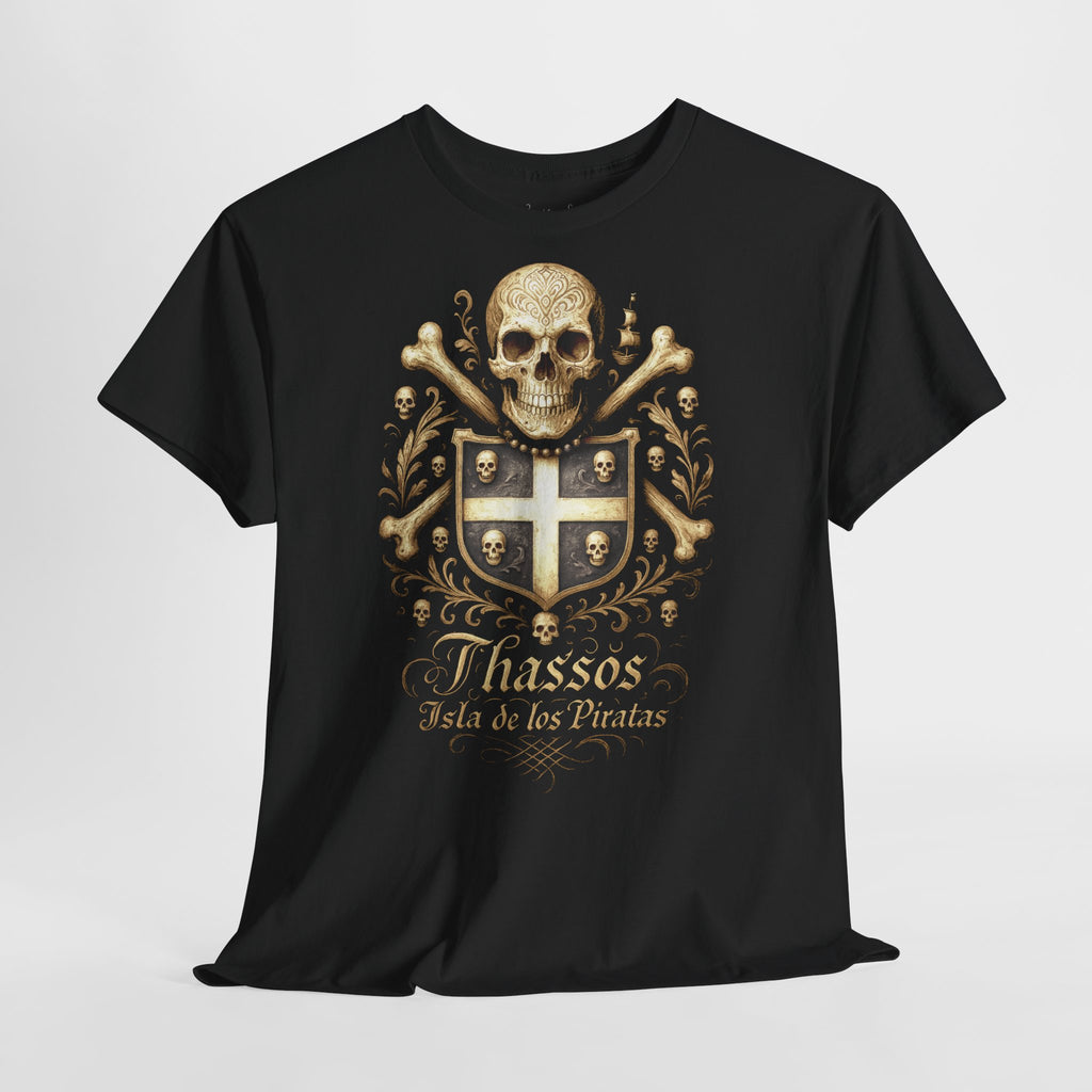 Thassos Island: Frontprint, Unisex T-Shirt **Grimwater-Edition** Pirates of Thasos Island