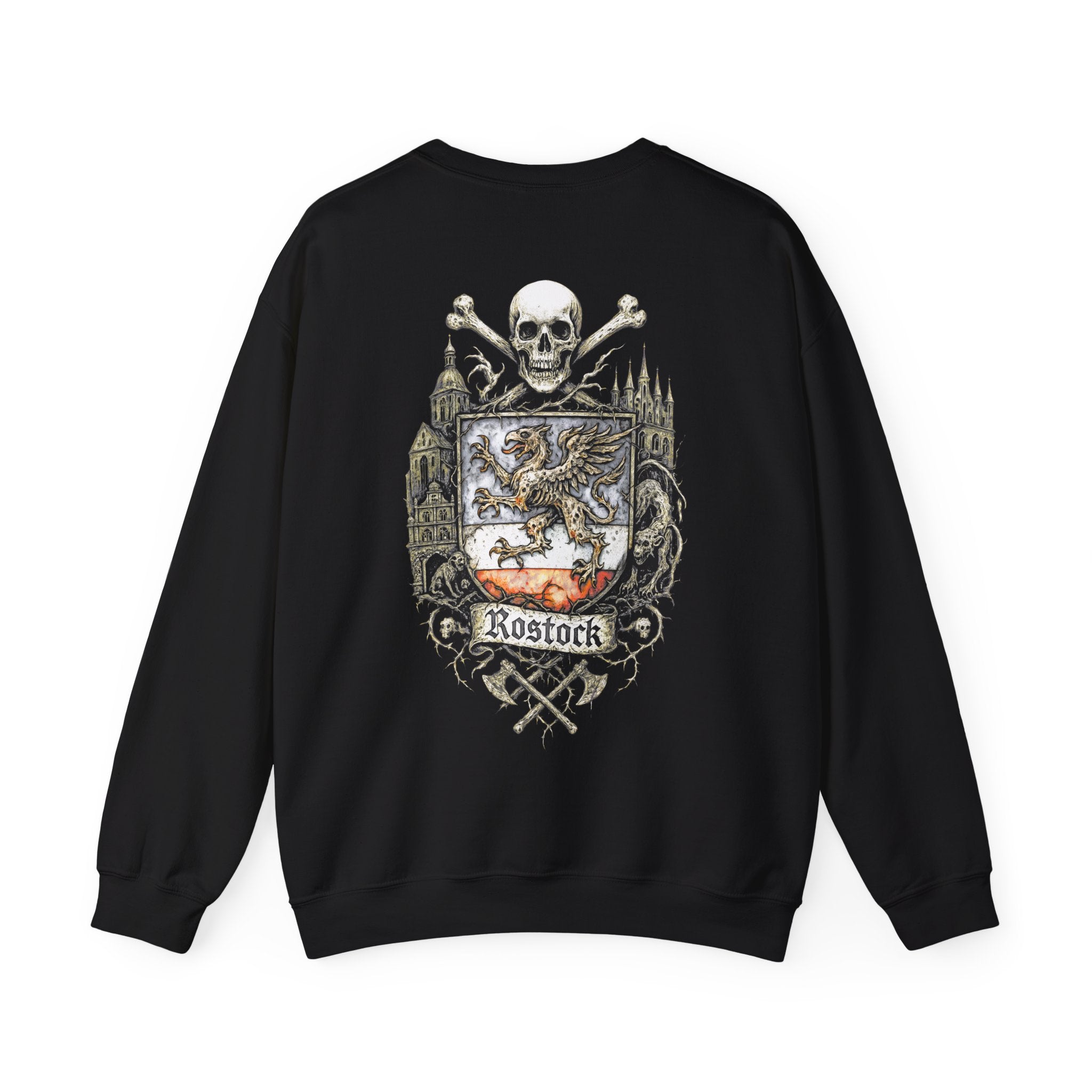 Rostock: Front-/Backprint, Unisex Sweatshirt **Grimwater-Edition**
