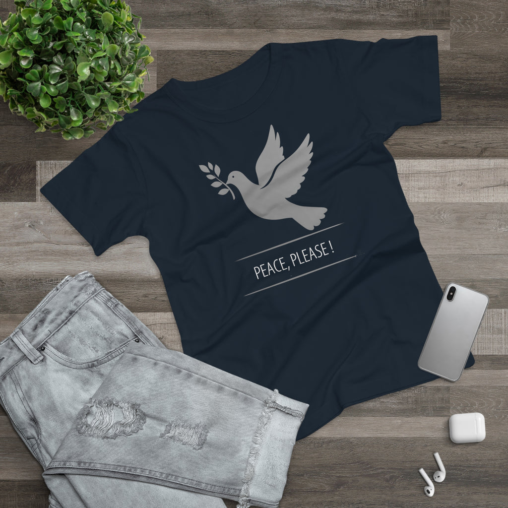 Peaceful Dove, Frontprint, Women's T-Shirt - Casual Wear, Gift for Friends, Inspirational Tee, Mindfulness, Peace Activism