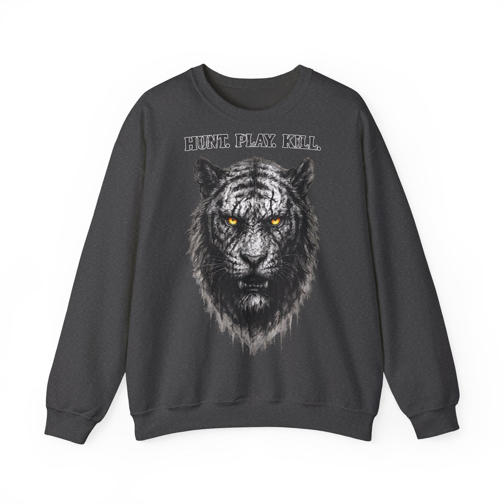 Tiger - Hunt. Play. Kill: Animals-Collection, Frontprint, Unisex Sweatshirt