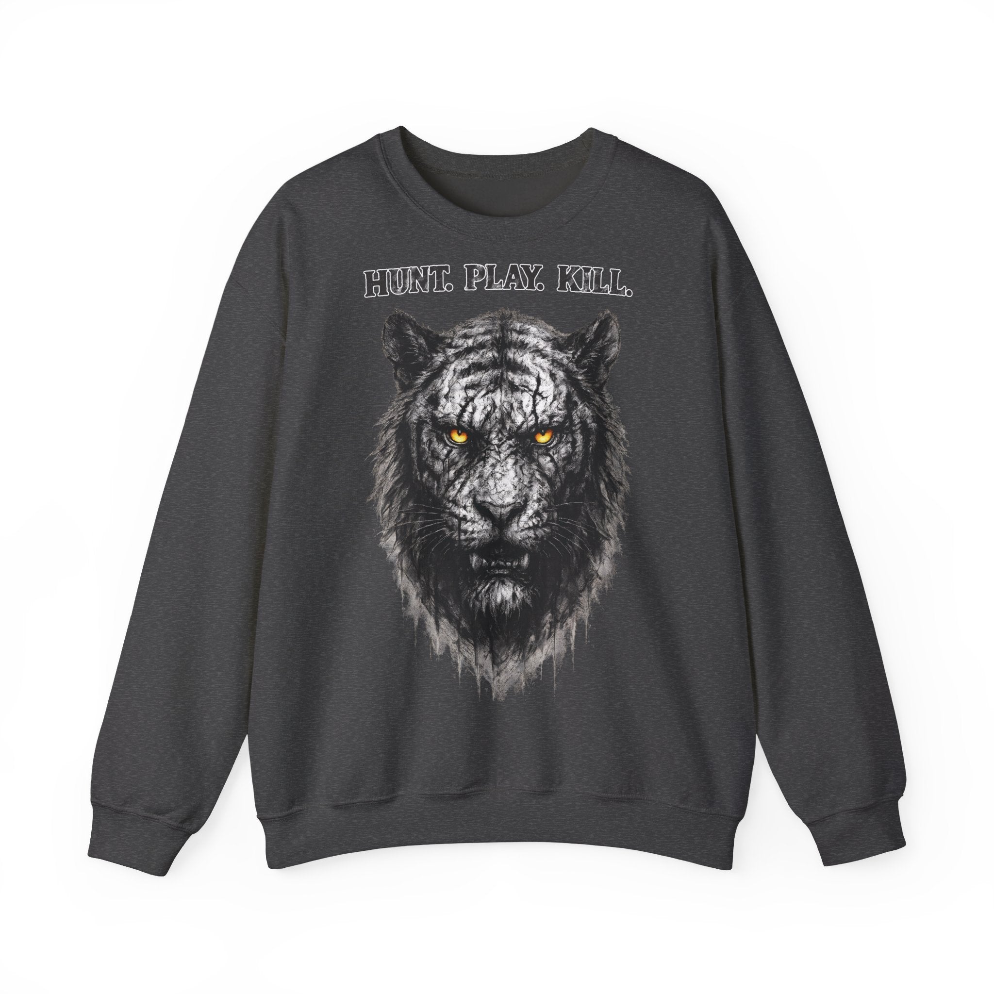 Tiger - Hunt. Play. Kill: Animals-Collection, Frontprint, Unisex Sweatshirt