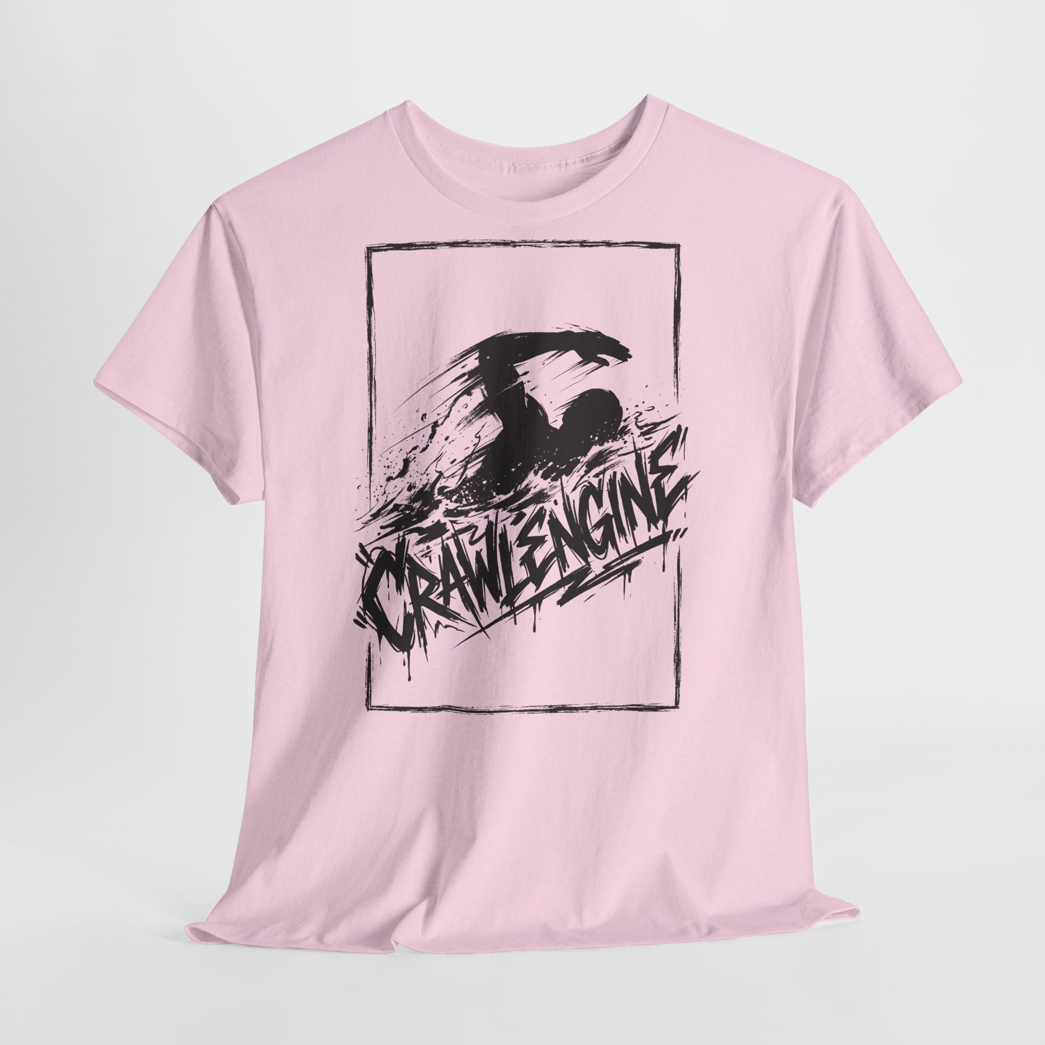 Schwimmen - CRAWLENGINE : Frontprint, Unisex T-Shirt