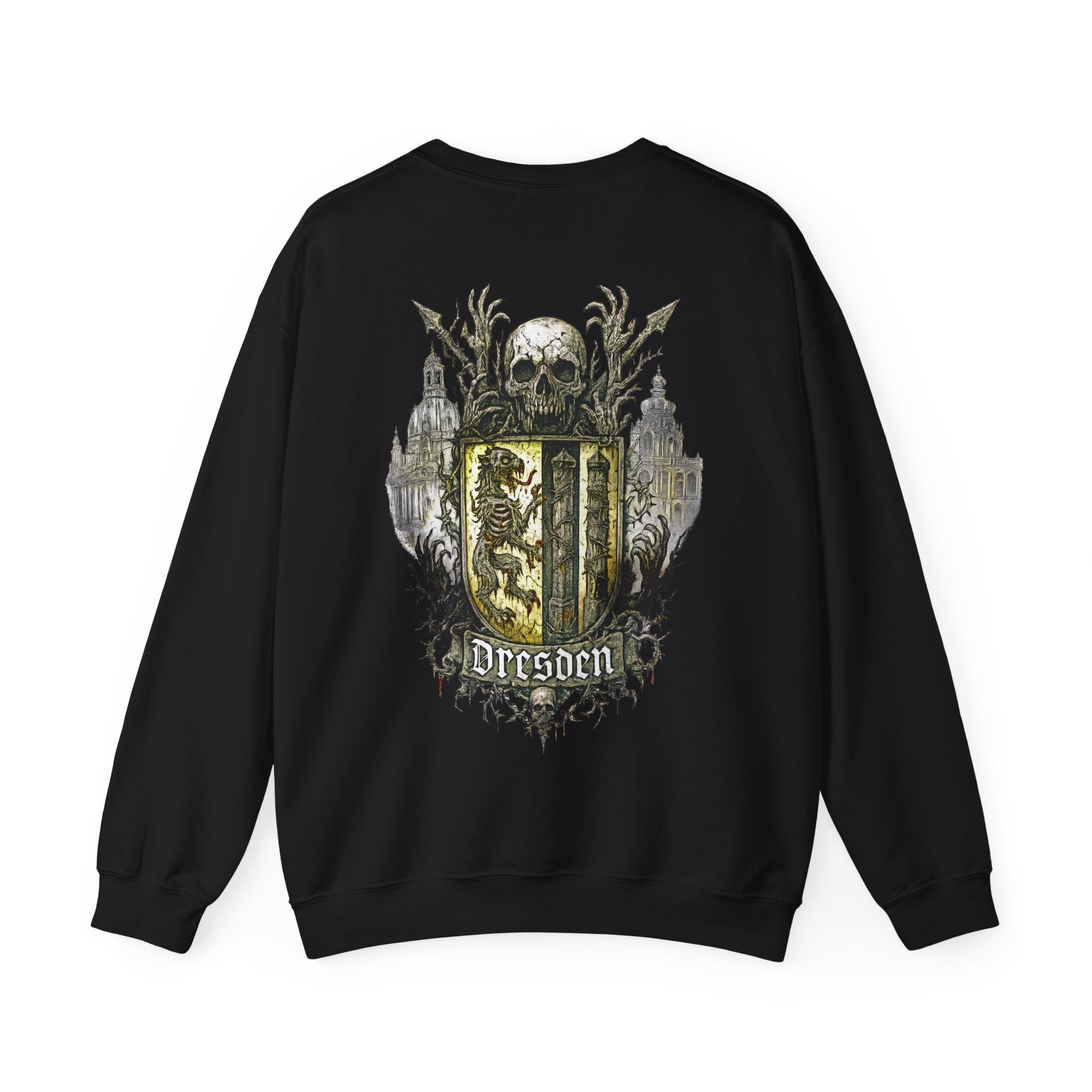Dresden: Front-/Backprint, Unisex Sweatshirt **Grimwater-Edition**