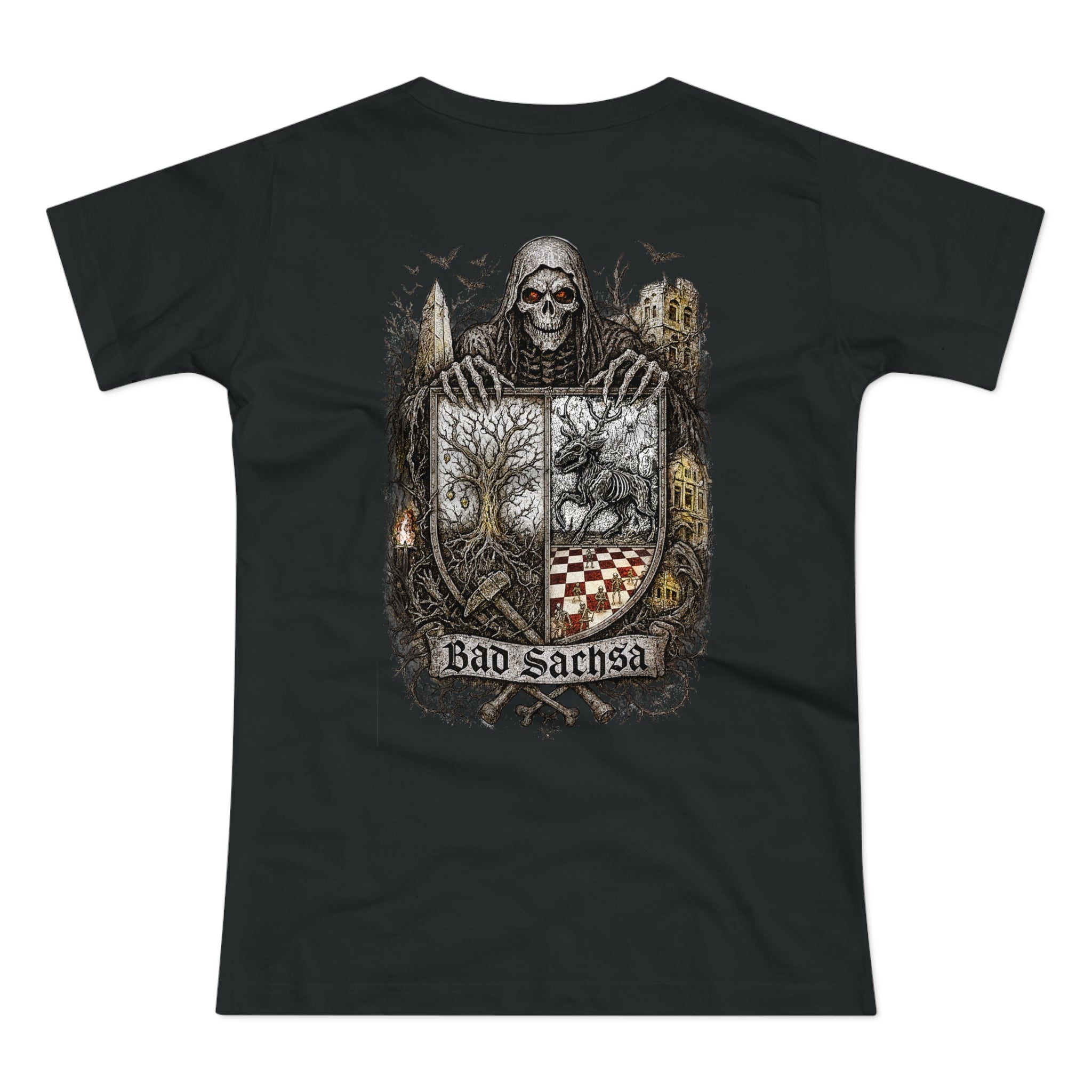 Bad Sachsa: Front-/Backprint, Womens' T-Shirt **Grimwater-Edition**