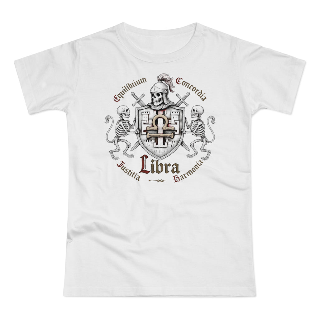 Waage: Frontprint, Womens' T-Shirt **Grimwater Edition** Sternzeichen Astrologie (Libra)