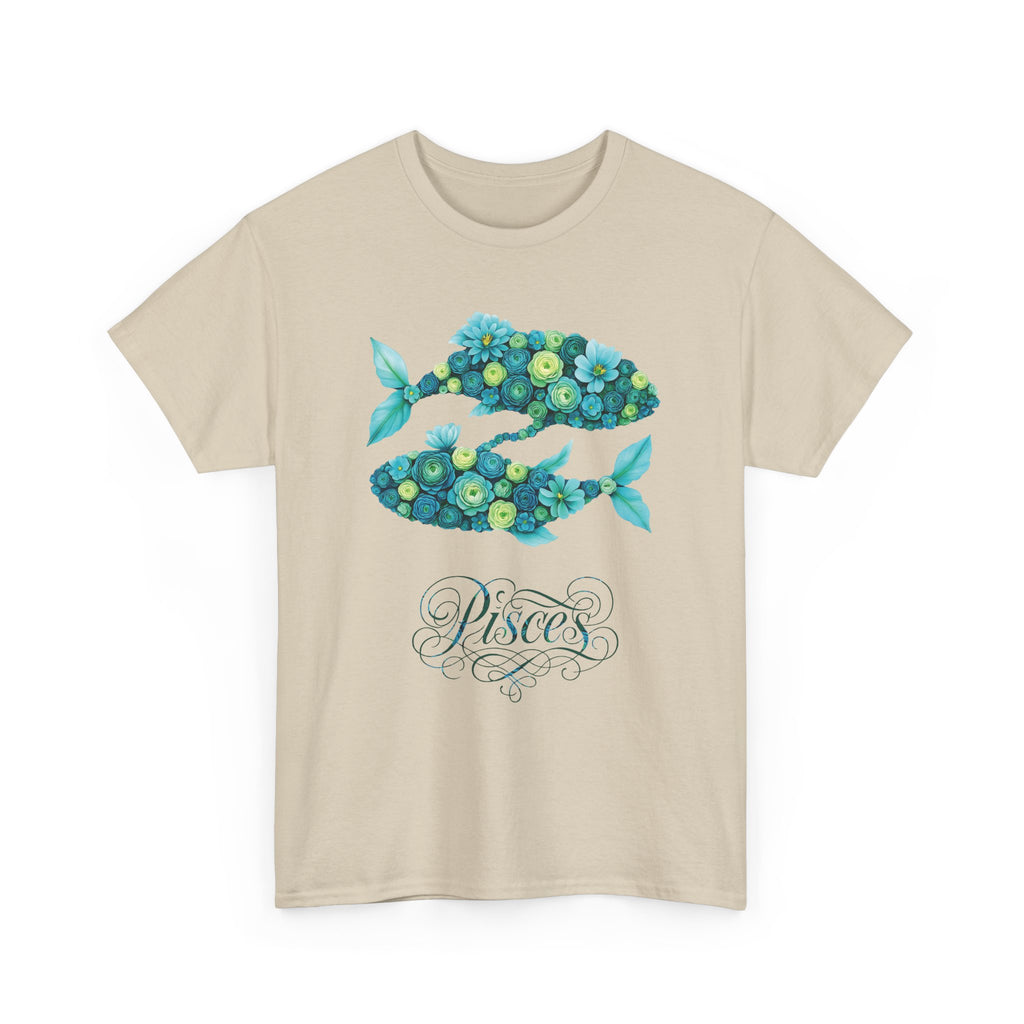 Pisces Floral Zodiac Apparel, Astrological Gift, Birthday Shirt, Horoscope Top, Casual Wear, Astrology Clothing
