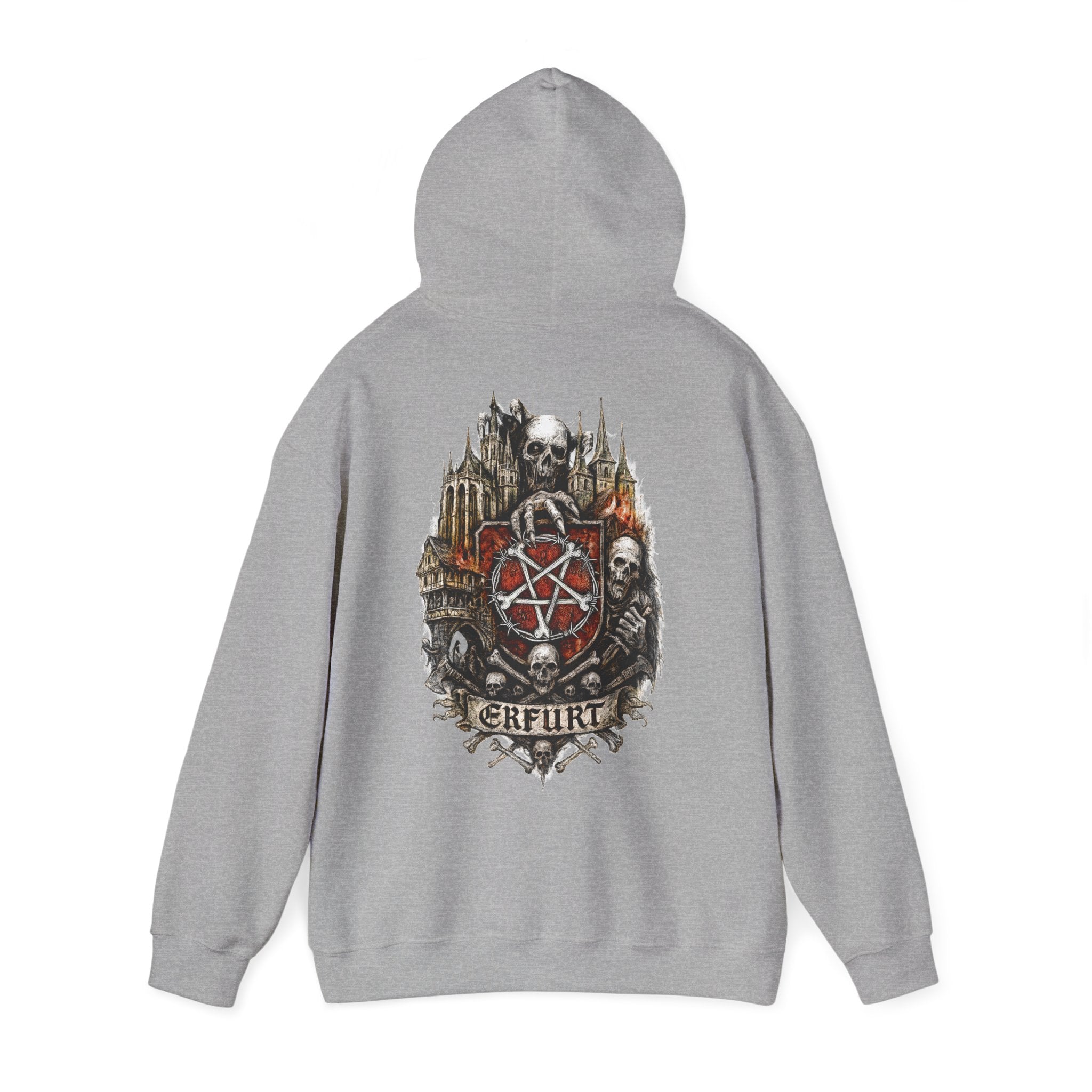 Erfurt: Front-/Backprint, Unisex Hoodie **Grimwater-Edition**