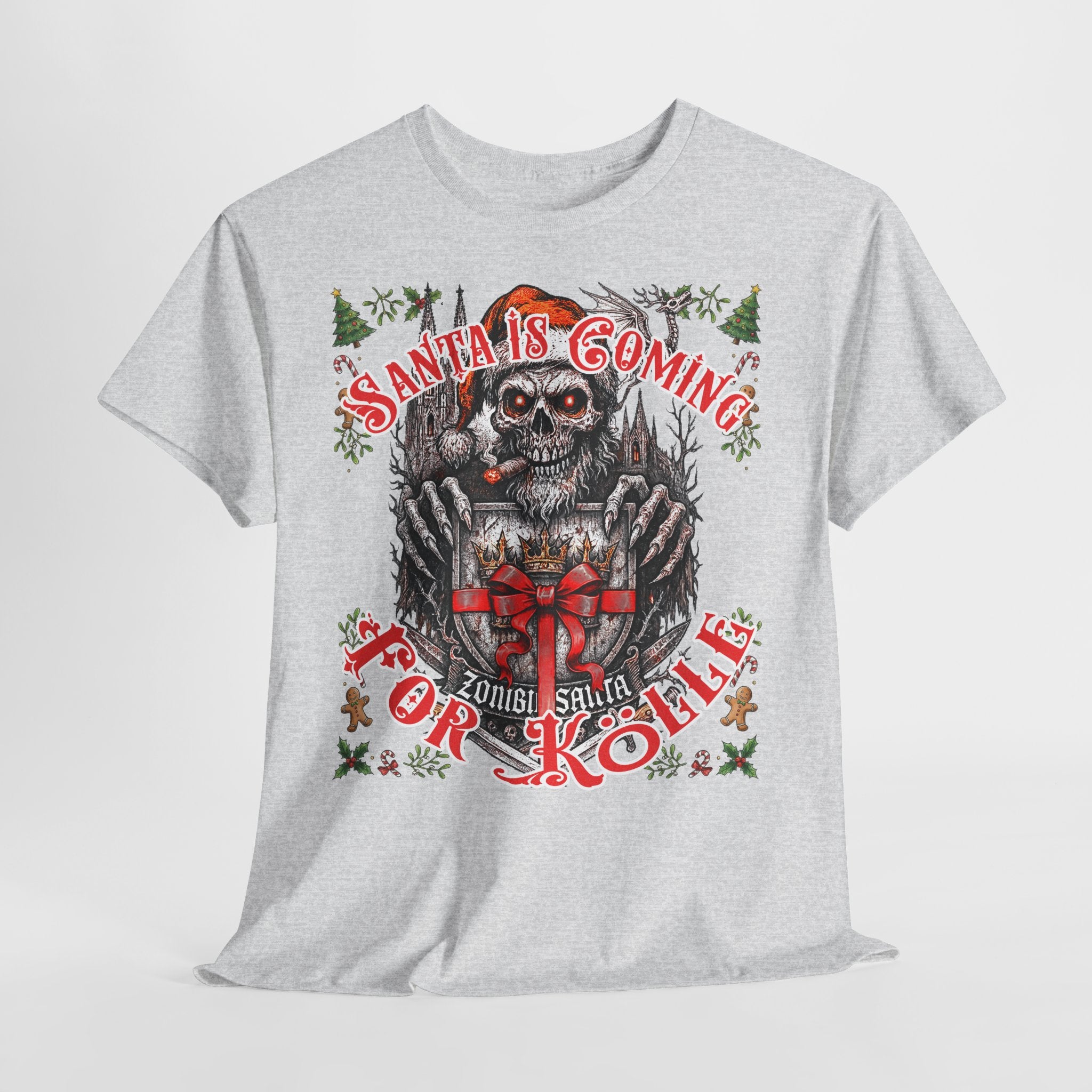 Santa Is Coming 4 Kölle: Frontprint, Unisex T-Shirt
