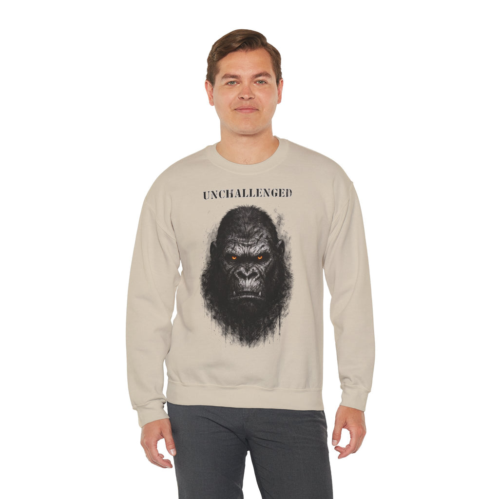 Gorilla - Unchallenged: Animals-Collection, Frontprint, Unisex Sweatshirt