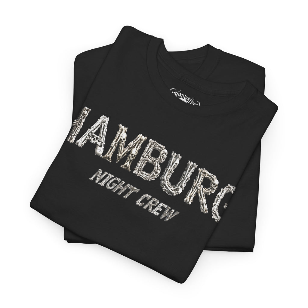 Hamburg "Night Crew" - Front-/Backprint, Unisex T-Shirt: **Grimwater-Edition**