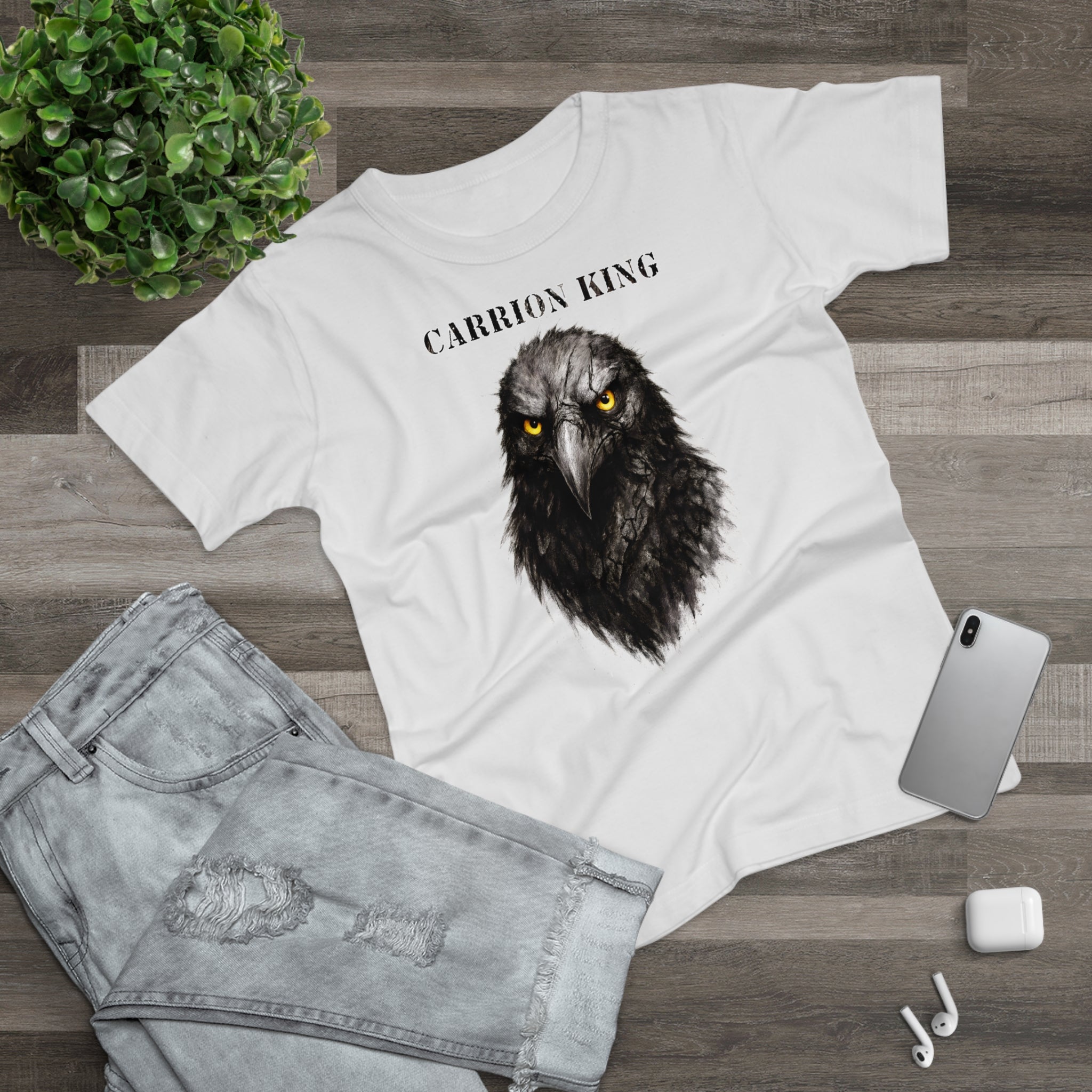 Rabe: Frontprint, Womens' T-Shirt - Animal-Collection