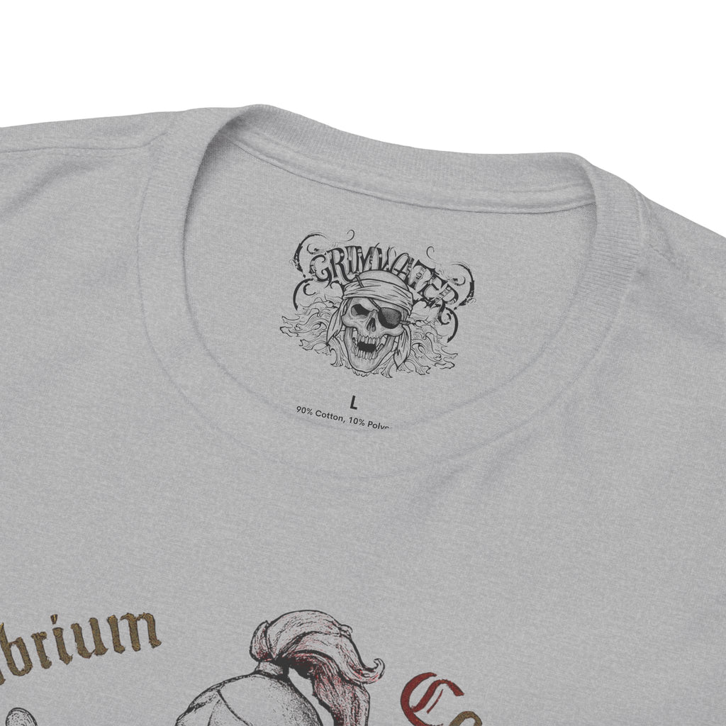 Waage: Frontprint, Unisex T-Shirt **Grimwater-Edition** Sternzeichen Astrologie (Libra)