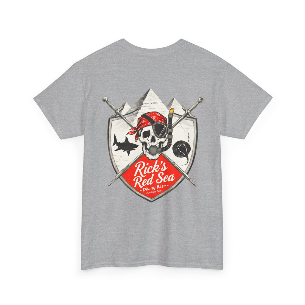 Diving Base Port Ghalib: Front-/Backprint, Unisex T-Shirt