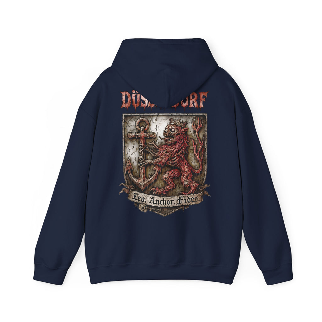 Düsseldorf Front-/Backprint - Fides ultra mortem!  Leo, Anchor, Fides: Grimwater-Edition - Hoodie