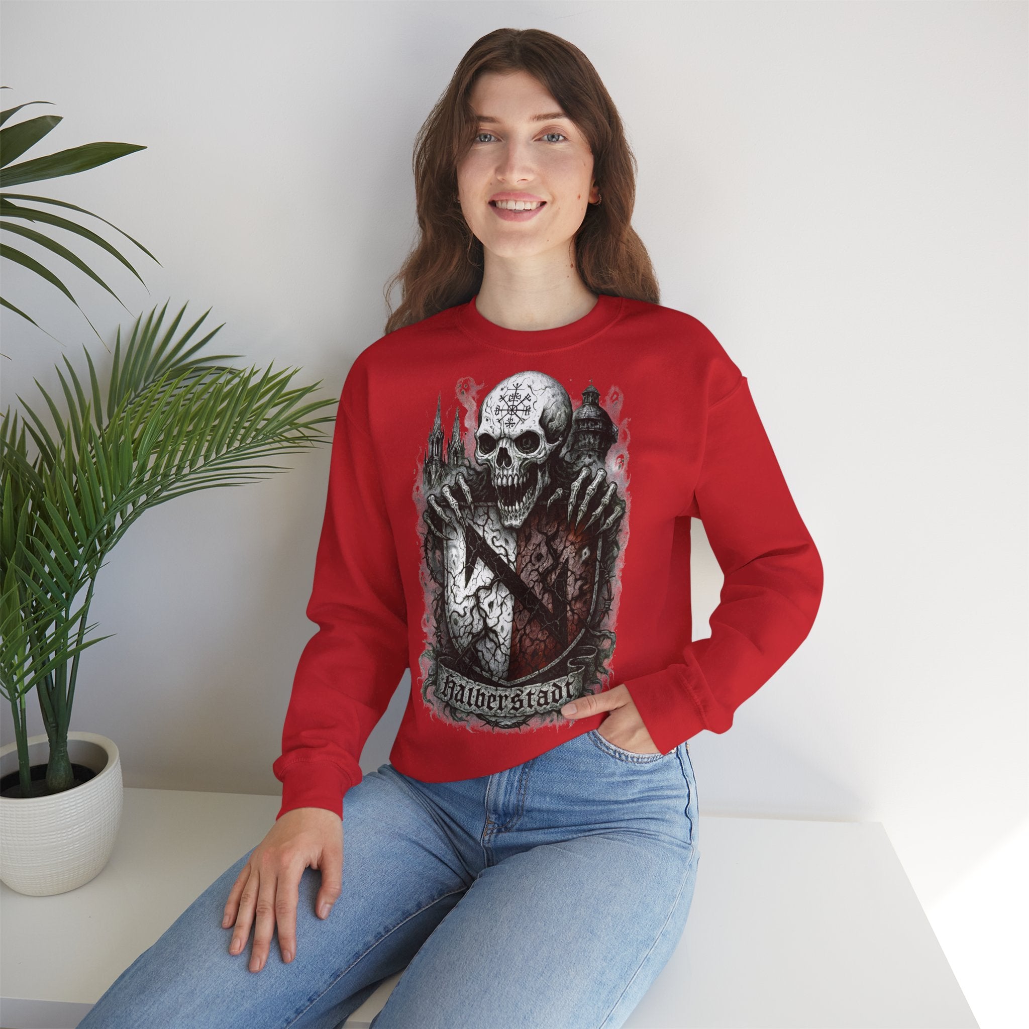 Halberstadt: Harz-Collection, Frontprint, Unisex Sweatshirt **Grimwater-Edition**