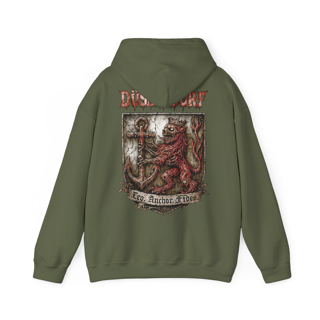 Düsseldorf Front-/Backprint - Fides ultra mortem!  Leo, Anchor, Fides: Grimwater-Edition - Hoodie