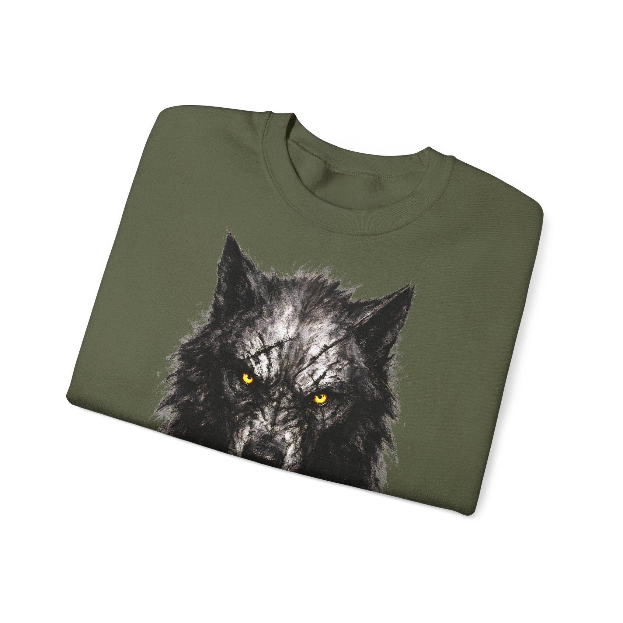Wolf: Animals-Collection, Frontprint, Unisex Sweatshirt, Mystic Wolf