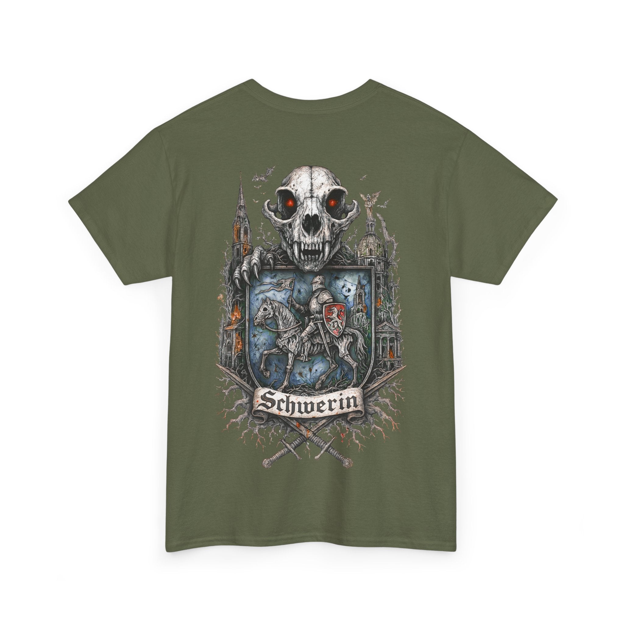 Schwerin: Front-/Backprint, Unisex T-Shirt **Grimwater-Edition**