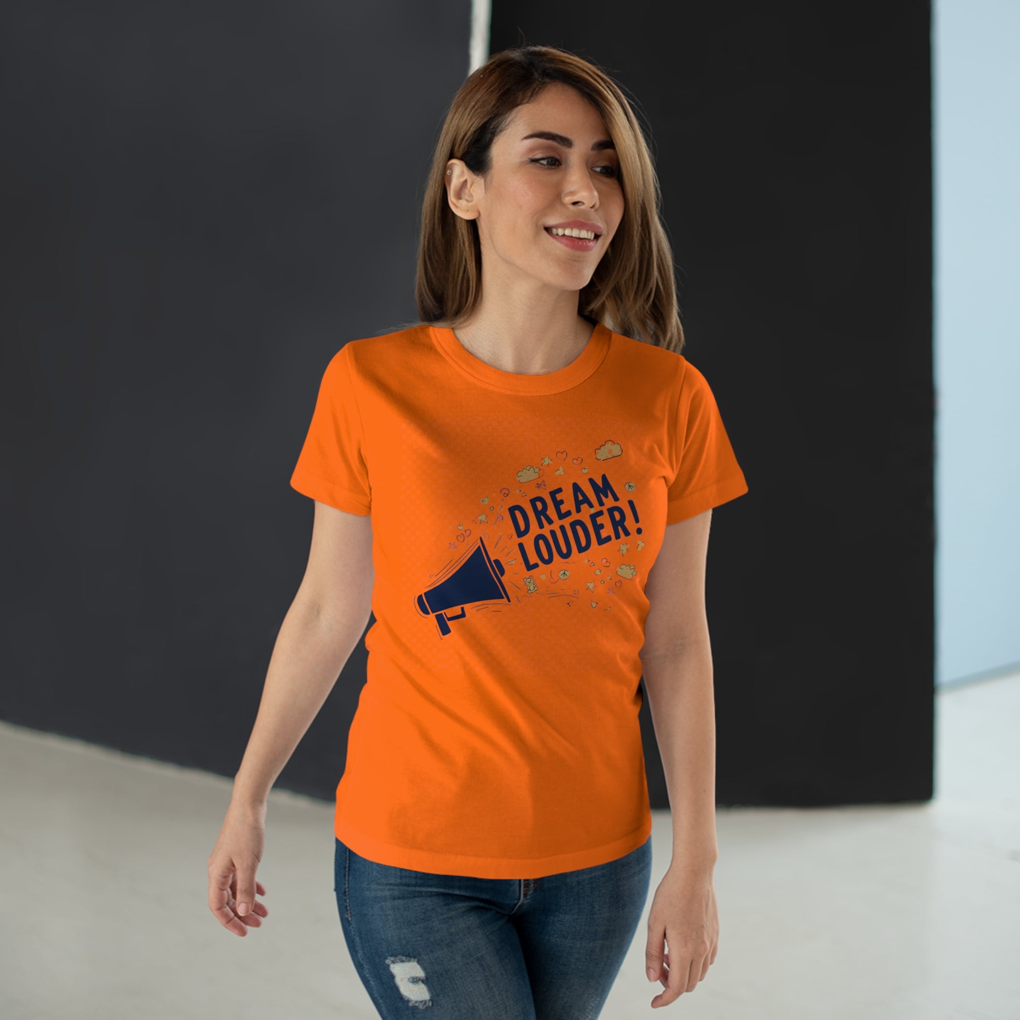 Dream Louder, Frontprint, Women's T-shirt