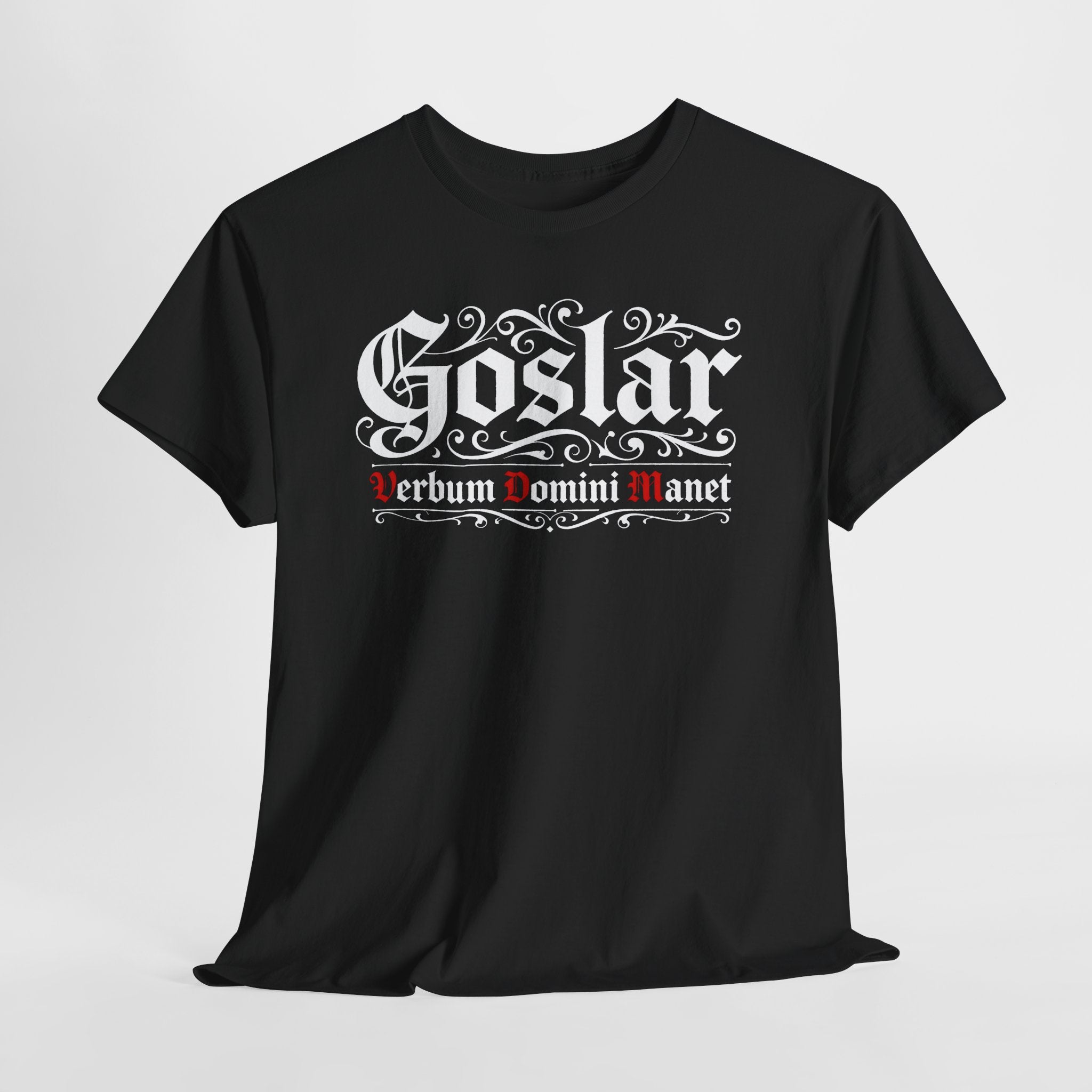 Goslar - Verbum Domini Manet - Heavy Cotton Tee, Graphic Tee, Unisex T-Shirt, Casual Wear, Gift for Him/Her, Vintage Style Shirt