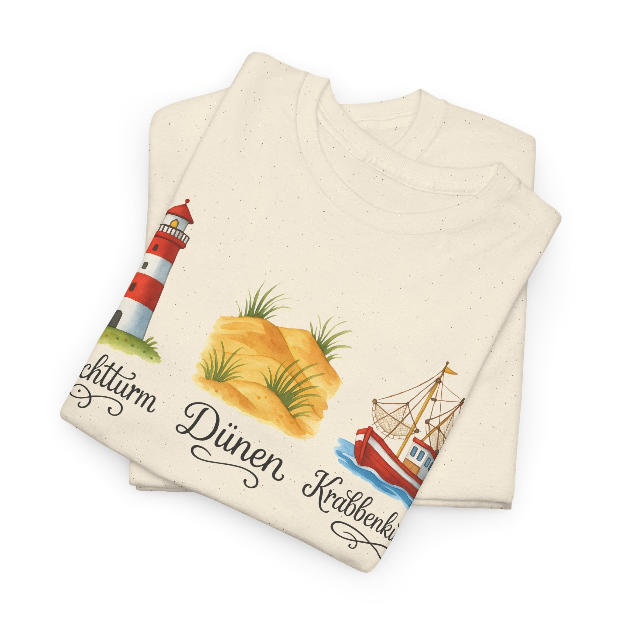 Nordsee, Ostsee - Reicht mir schon! Frontprint, Unisex T-Shirt